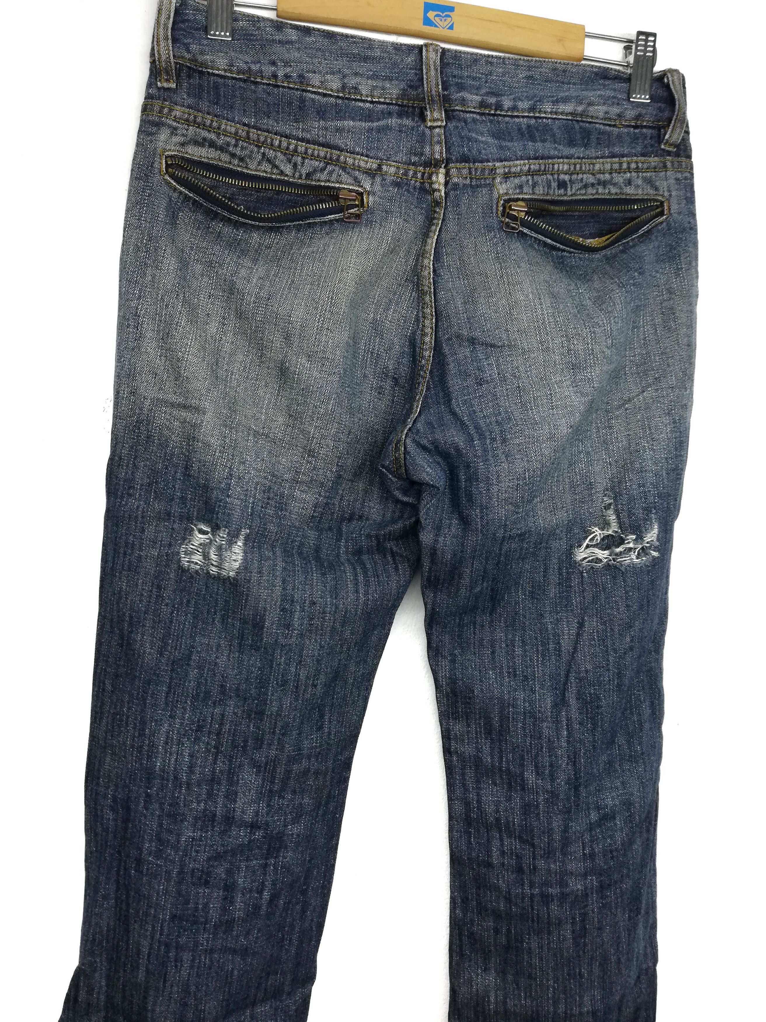 Japanese Brand 🔥Fuga Zipper Punk Distressed Denim & Red Stitch Denim🔥 Size US 30 / EU 46 - 6 Thumbnail