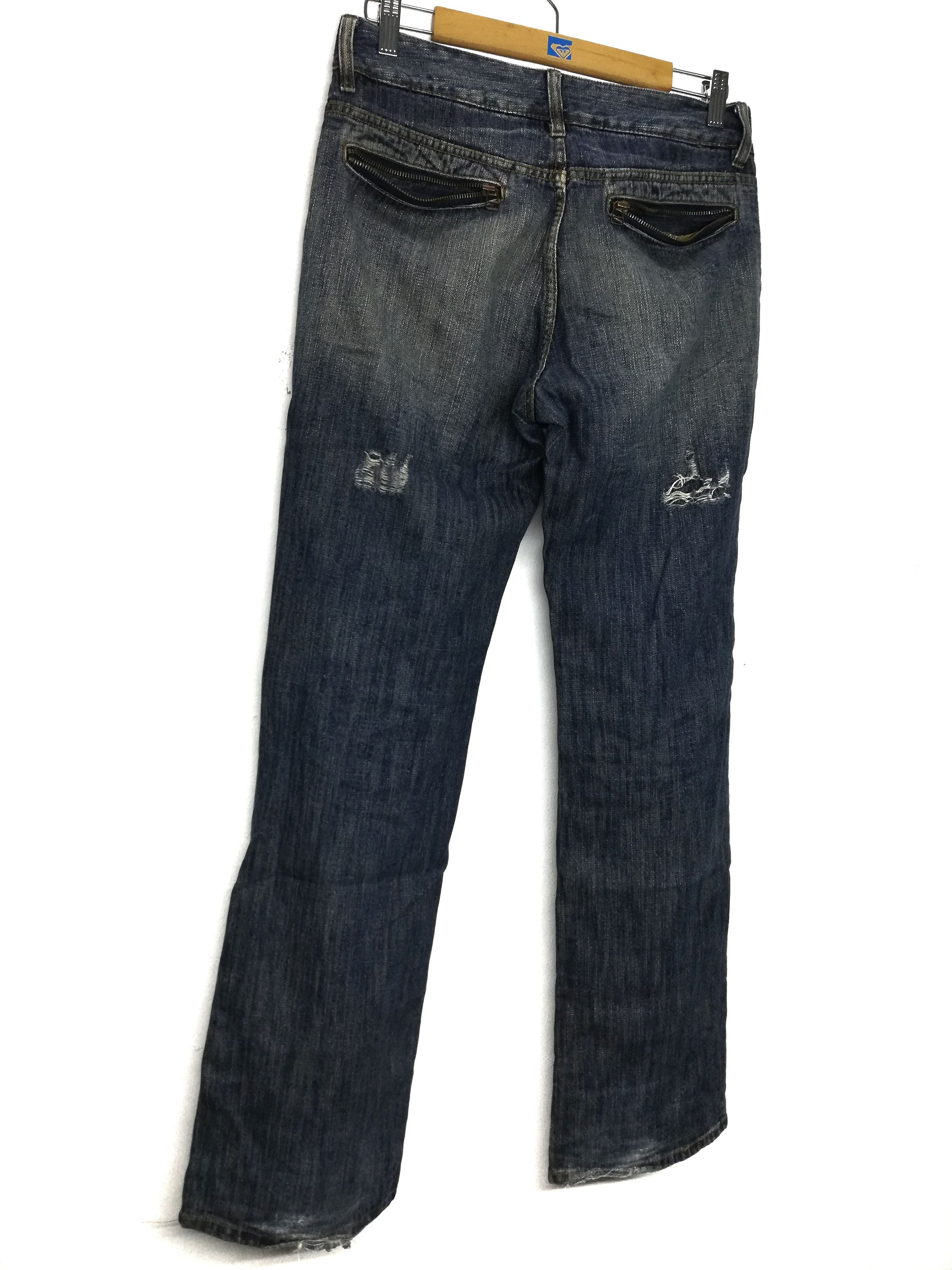 Japanese Brand 🔥Fuga Zipper Punk Distressed Denim & Red Stitch Denim🔥 Size US 30 / EU 46 - 5 Thumbnail