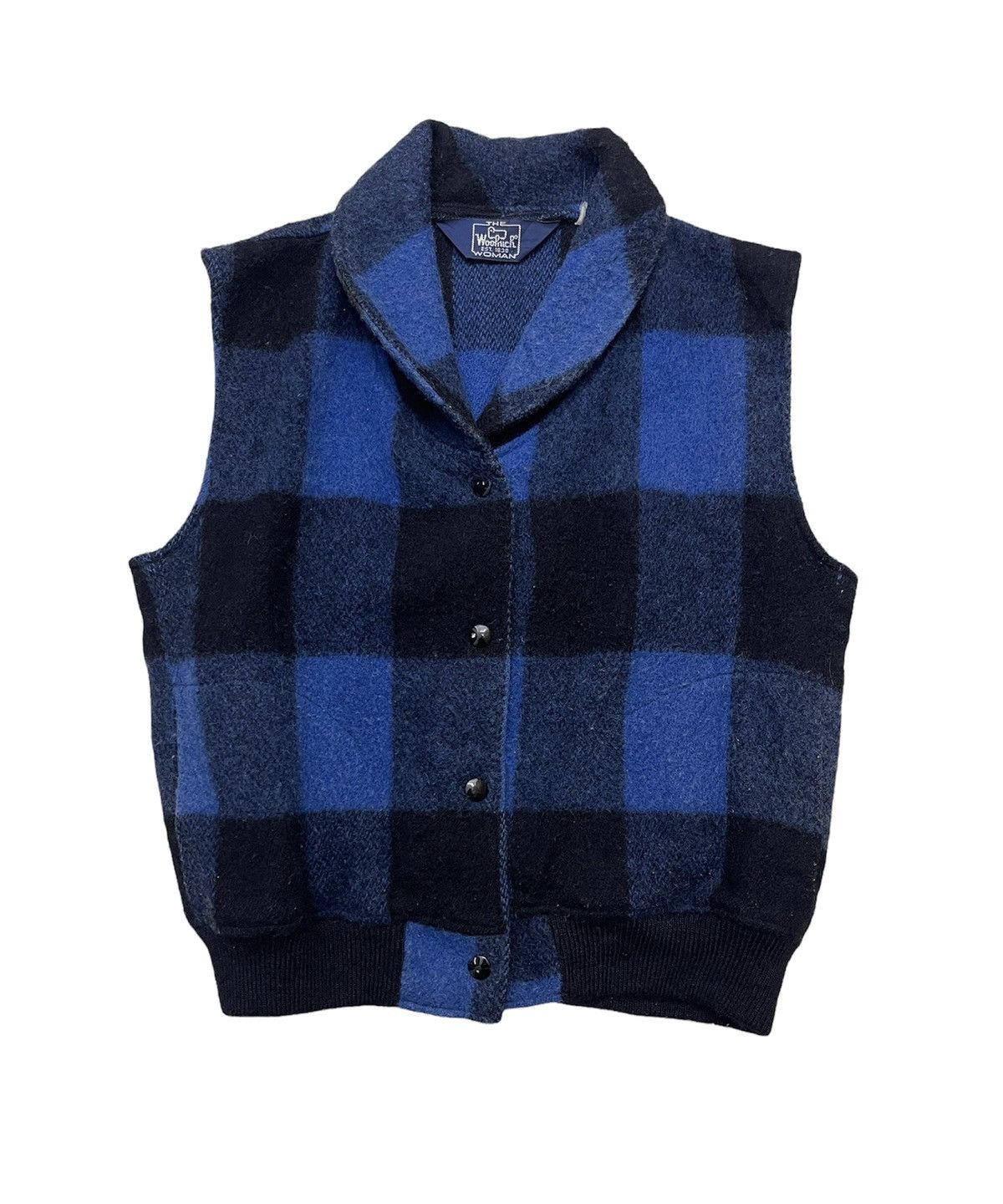 Vintage Vintage 80s Woolrich Usa Buffalo Plaid Vest Jacket Size M / US 6-8 / IT 42-44 - 1 Thumbnail