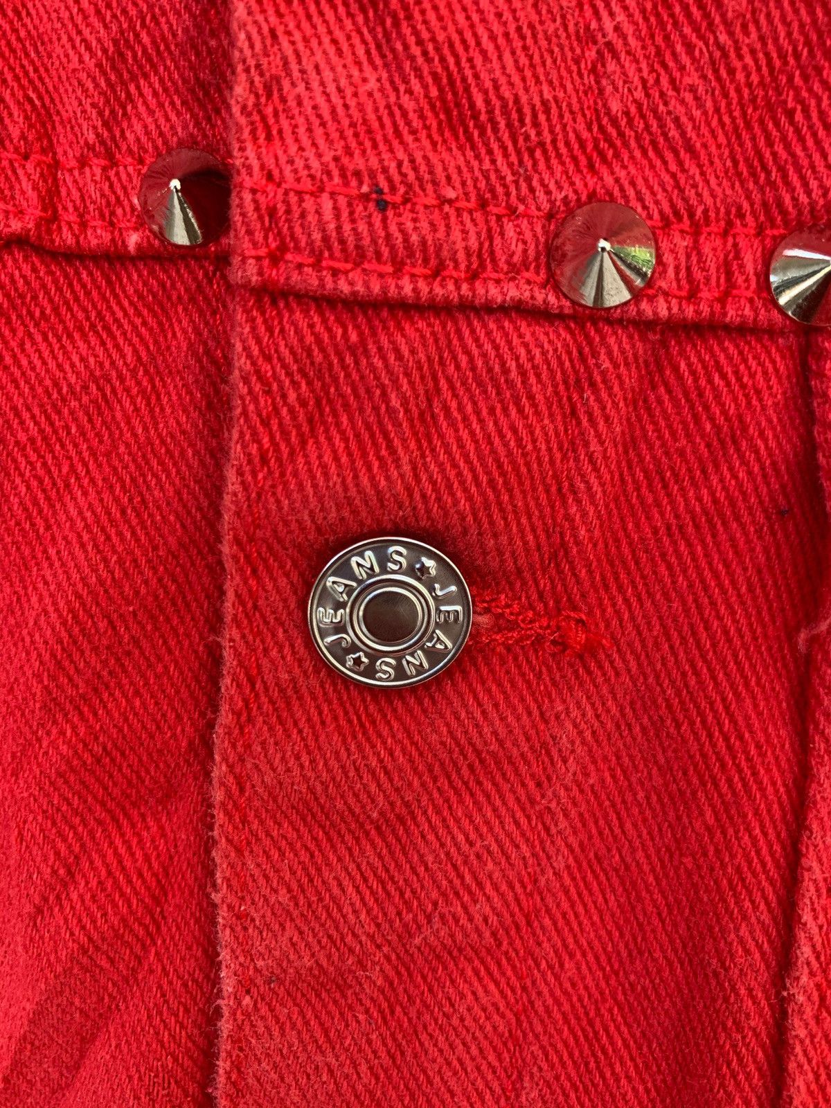 Designer Buttons Ups Sleeveless Jacket Jeans With Spike!! Size US M / EU 48-50 / 2 - 7 Thumbnail