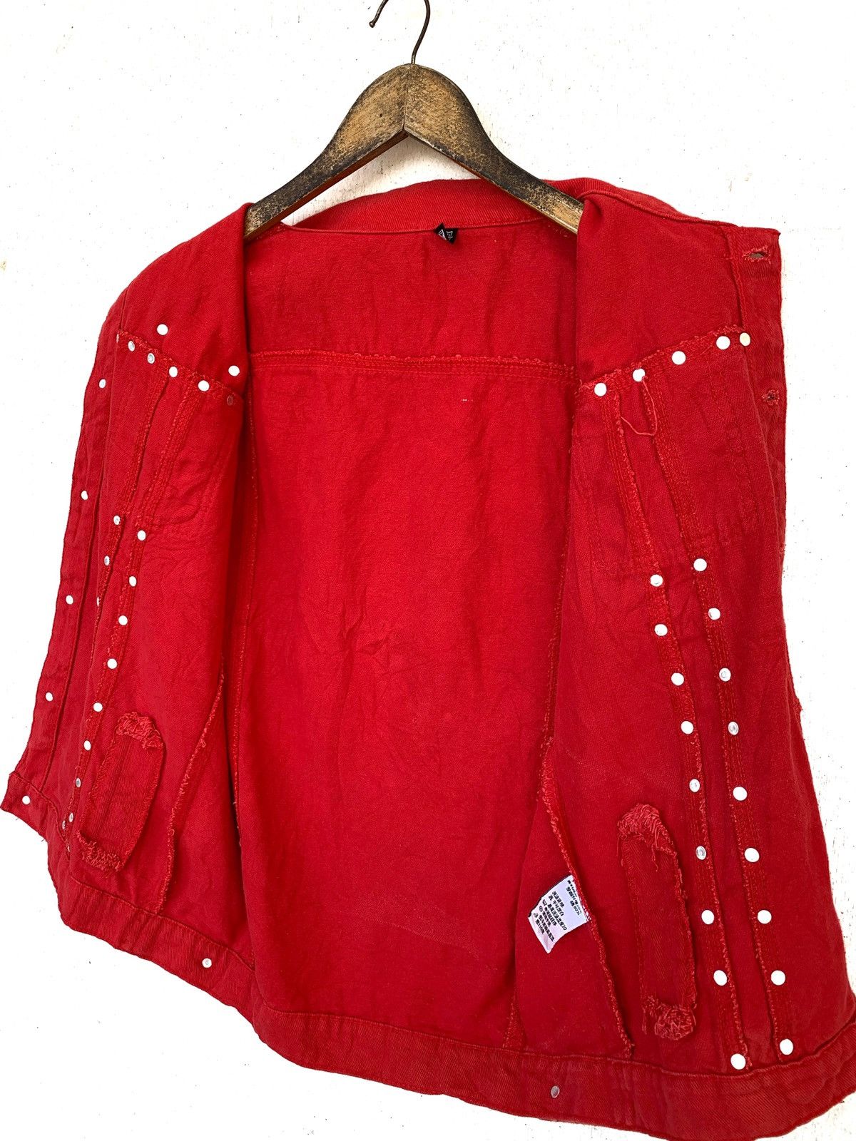 Designer Buttons Ups Sleeveless Jacket Jeans With Spike!! Size US M / EU 48-50 / 2 - 11 Thumbnail