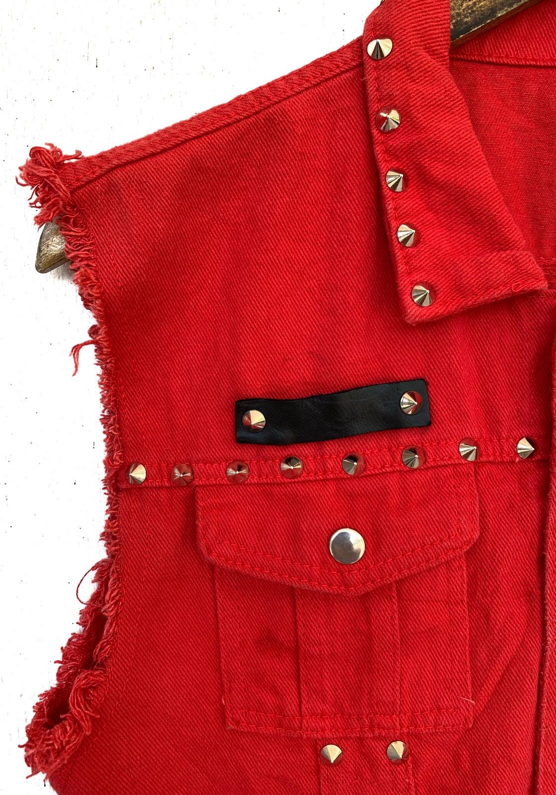 Designer Buttons Ups Sleeveless Jacket Jeans With Spike!! Size US M / EU 48-50 / 2 - 5 Thumbnail