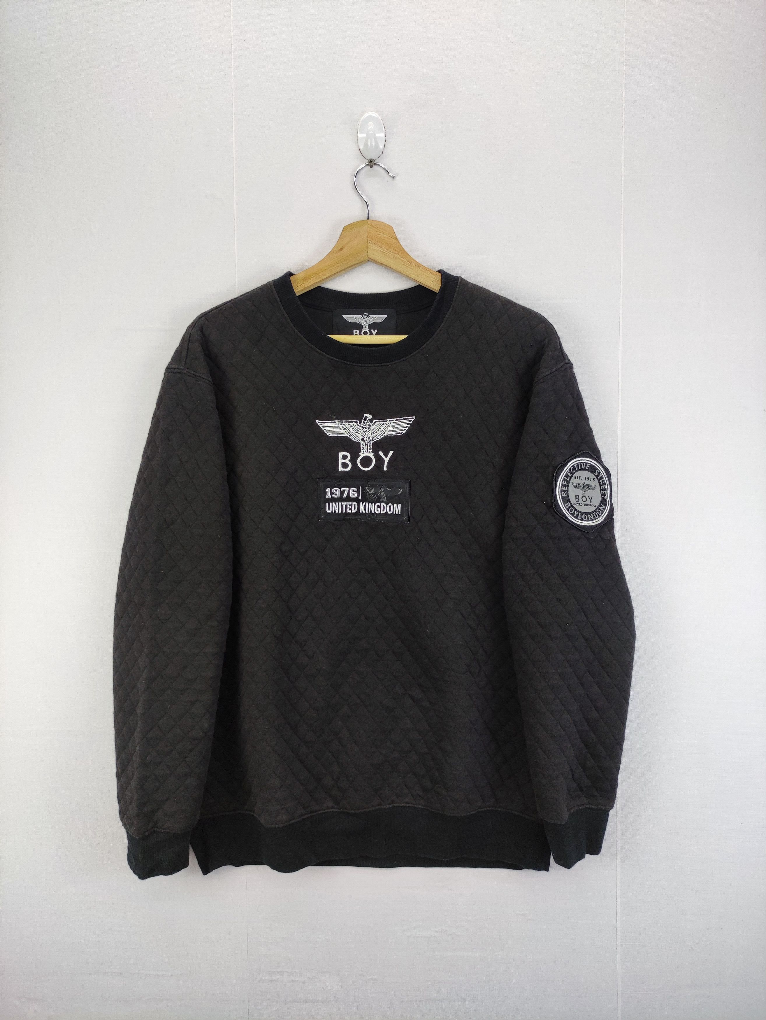 Vintage Boy London Quilted Jumper Sweater