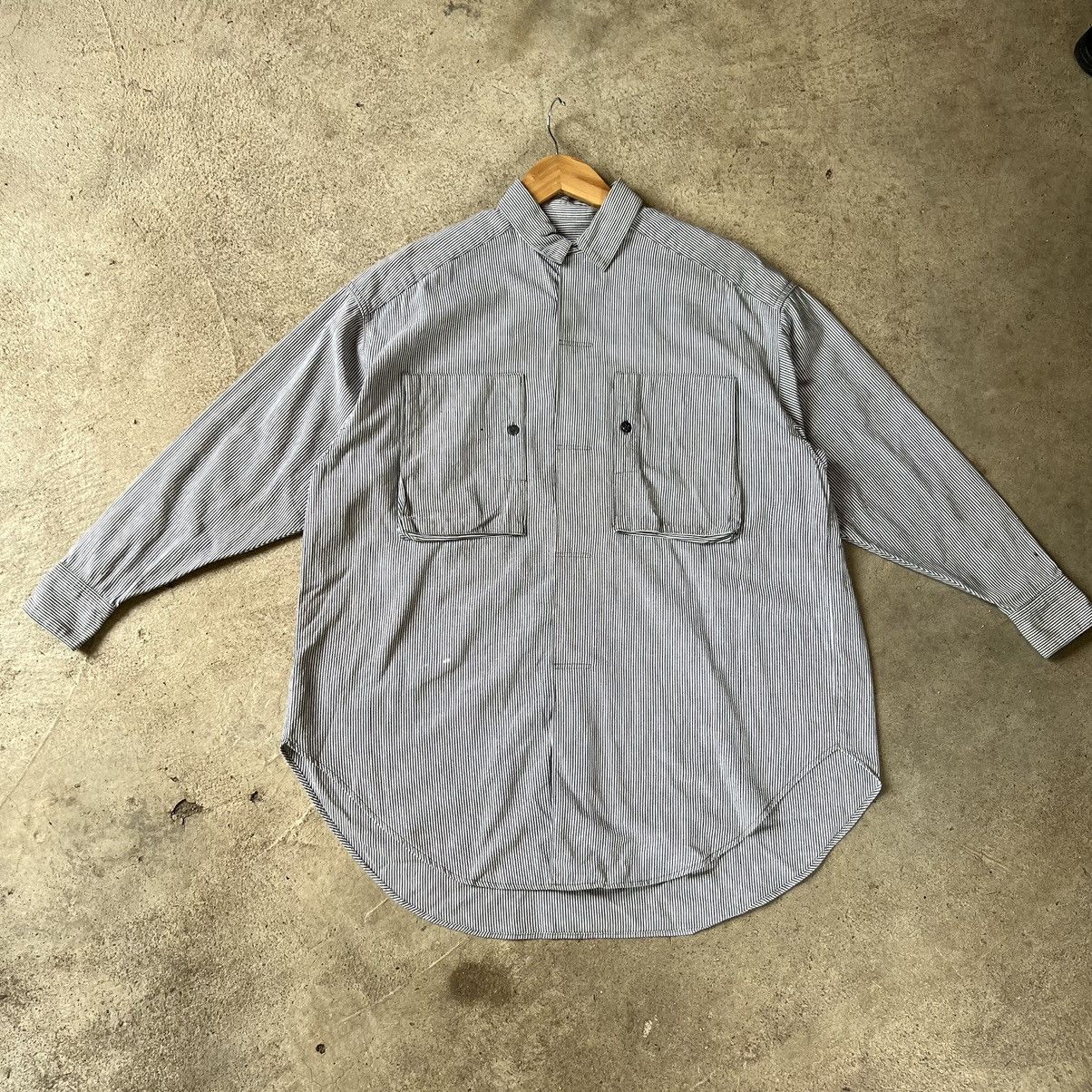 Issey Miyake Issey Miyake Stripe Shirt Button Up Size US L / EU 52-54 / 3 - 3 Thumbnail