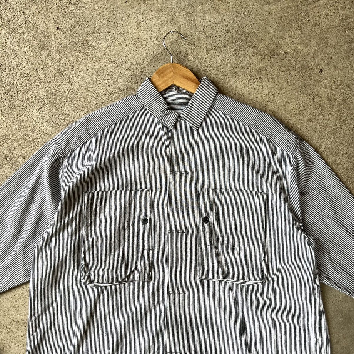 Issey Miyake Issey Miyake Stripe Shirt Button Up Size US L / EU 52-54 / 3 - 4 Thumbnail