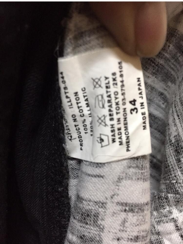 Japanese Brand 💥 PHENOMENOM STREETWEAR DOUBLE KNEE Size US 34 / EU 50 - 12 Thumbnail