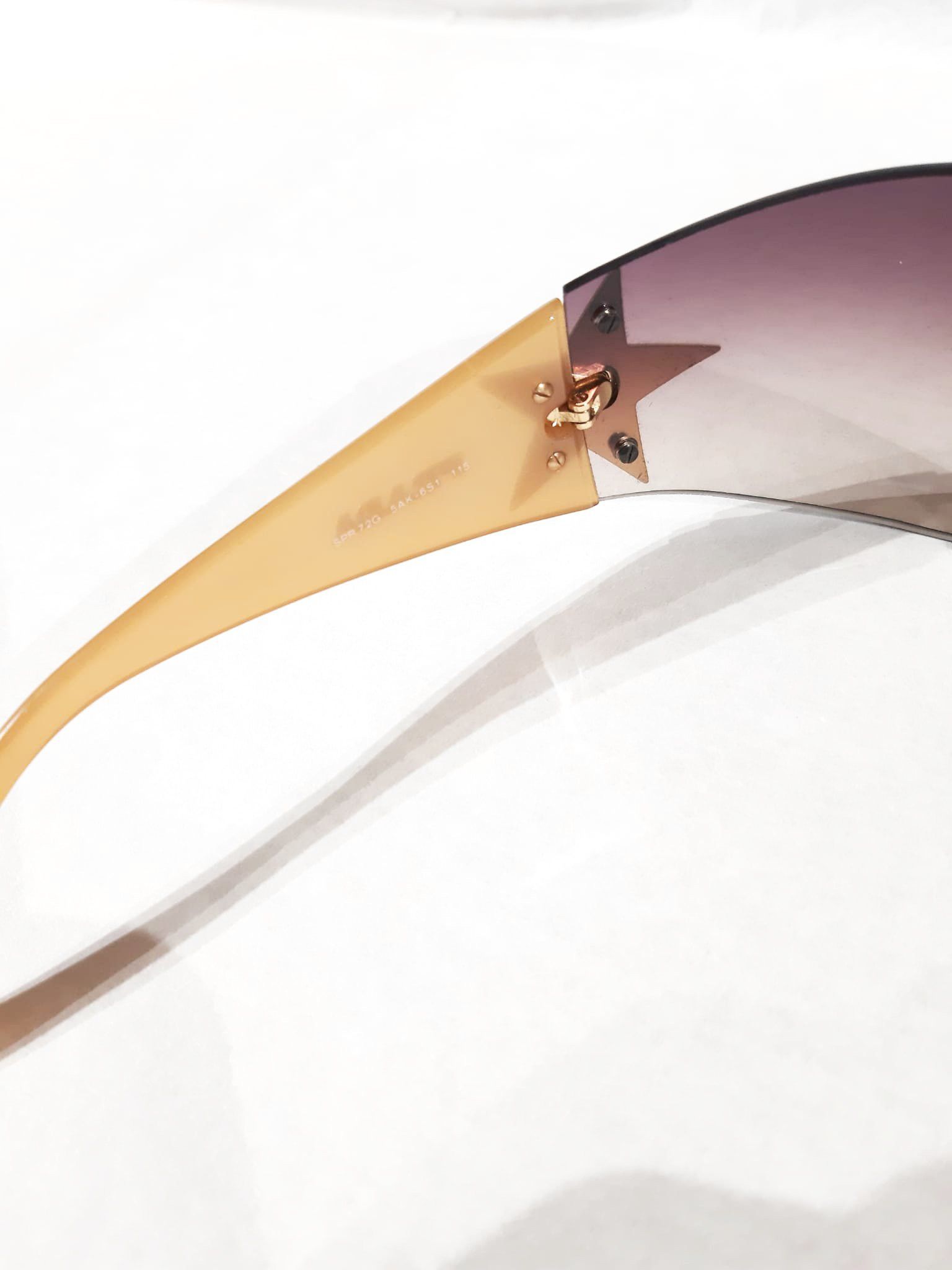 Prada Y2K Chrome Gold Star Sunglasses Vintage early 2000's Size ONE SIZE - 5 Thumbnail