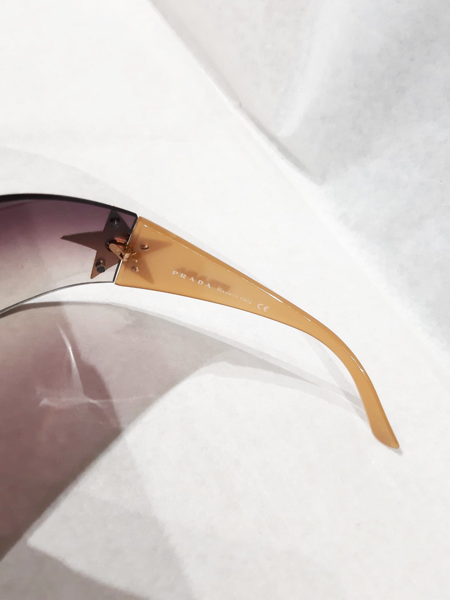Prada Y2K Chrome Gold Star Sunglasses Vintage early 2000's Size ONE SIZE - 4 Thumbnail