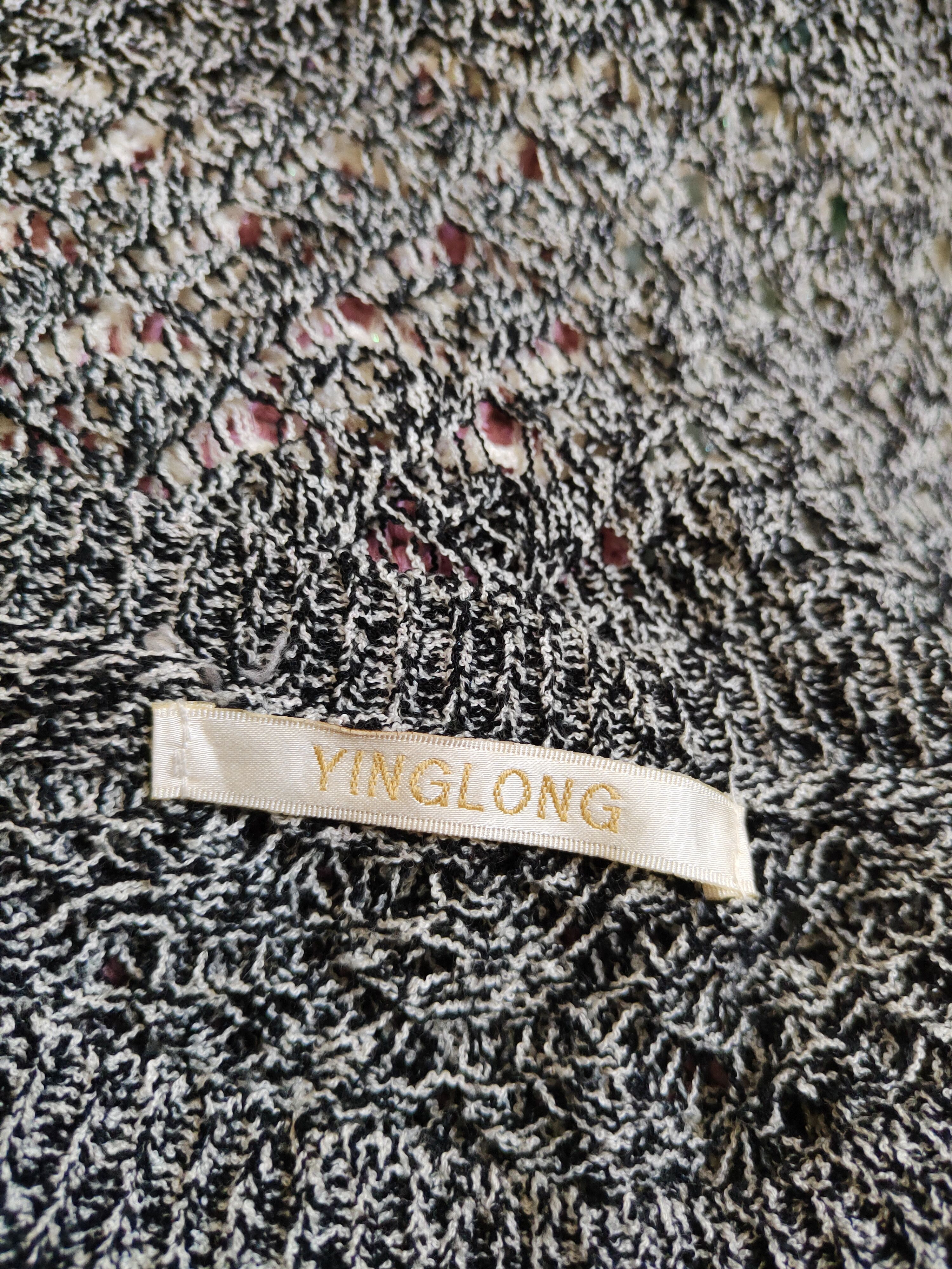 Hypebeast YingLong Black Ivory Crochet Meshnet Sweatshirt #S1002 Size M / US 6-8 / IT 42-44 - 10 Thumbnail