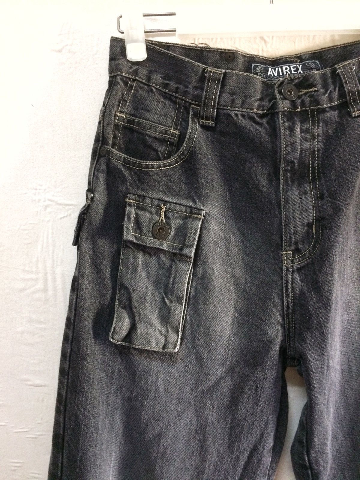 Avirex vintage AVIREX Jeans Dark Grey colours. Size US 28 / EU 44 - 3 Thumbnail