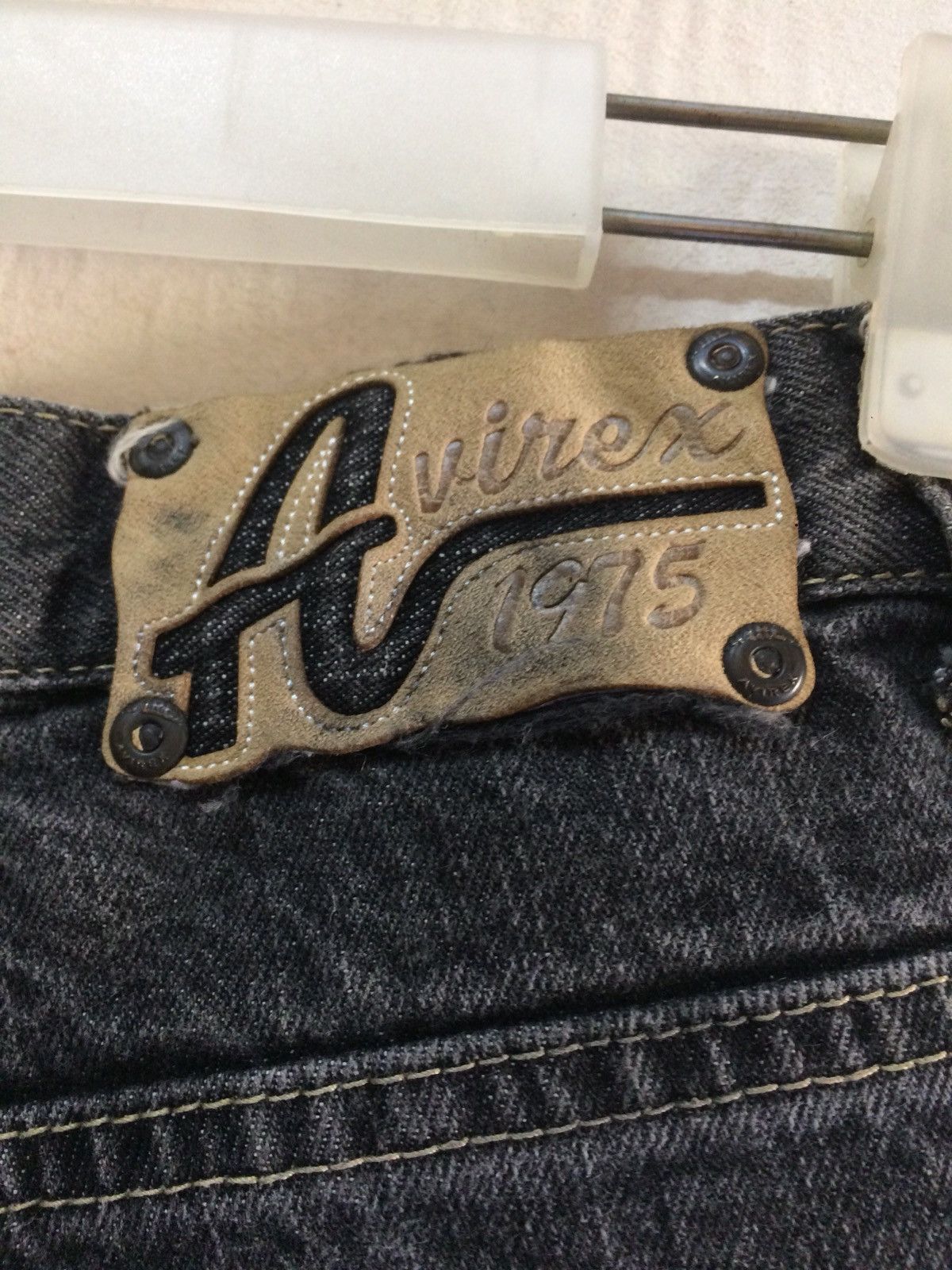 Avirex vintage AVIREX Jeans Dark Grey colours. Size US 28 / EU 44 - 13 Thumbnail