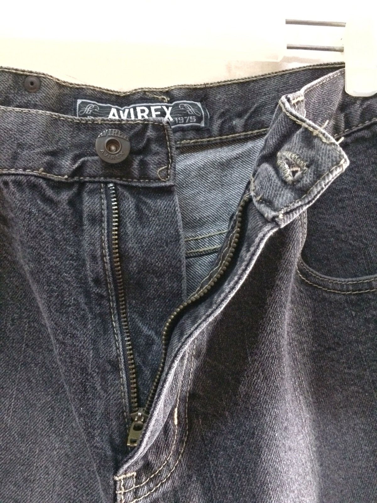Avirex vintage AVIREX Jeans Dark Grey colours. Size US 28 / EU 44 - 11 Thumbnail