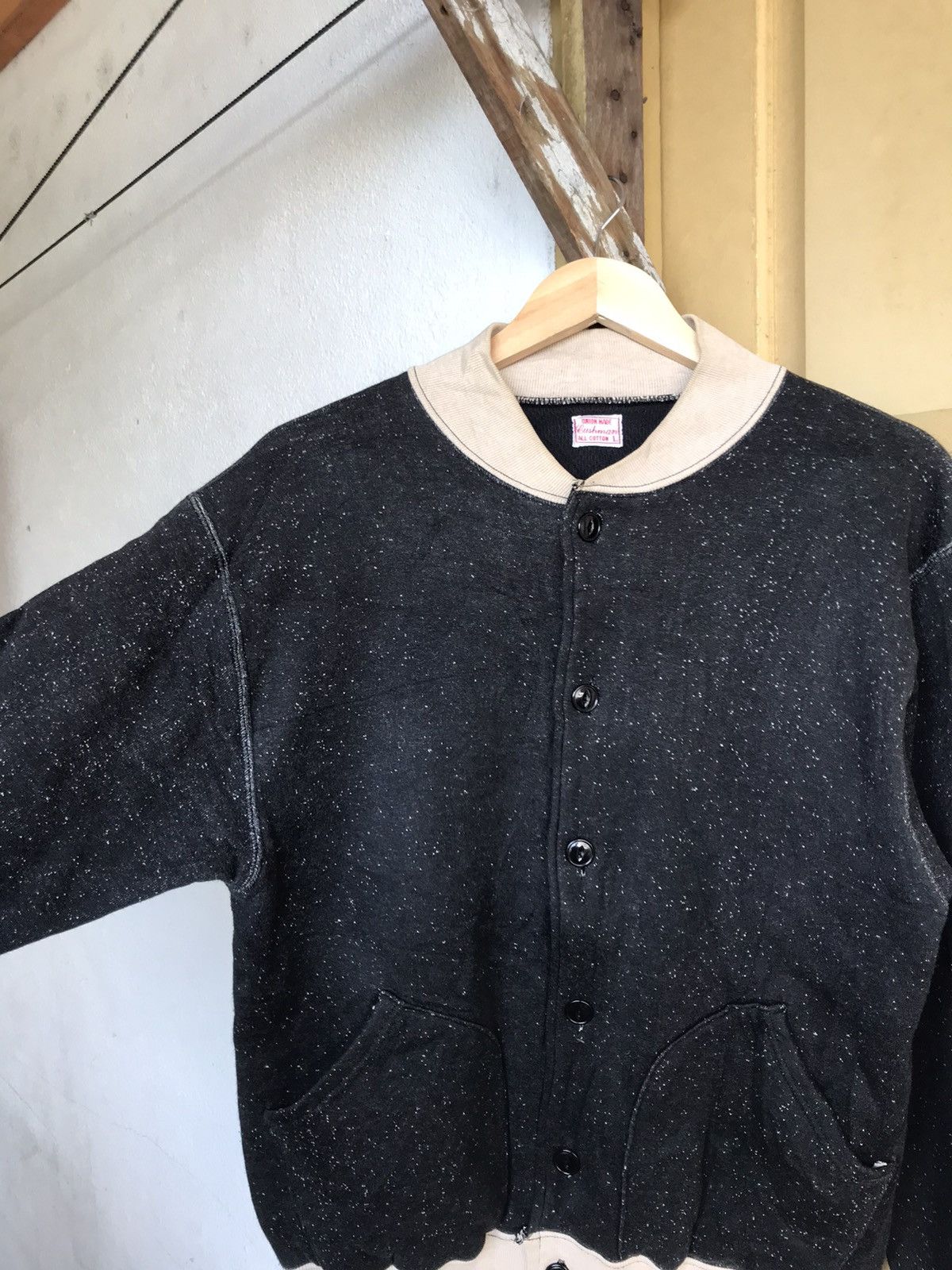 Japanese Brand Vintage Union Made Button Up Sweatshirt Size US L / EU 52-54 / 3 - 7 Thumbnail