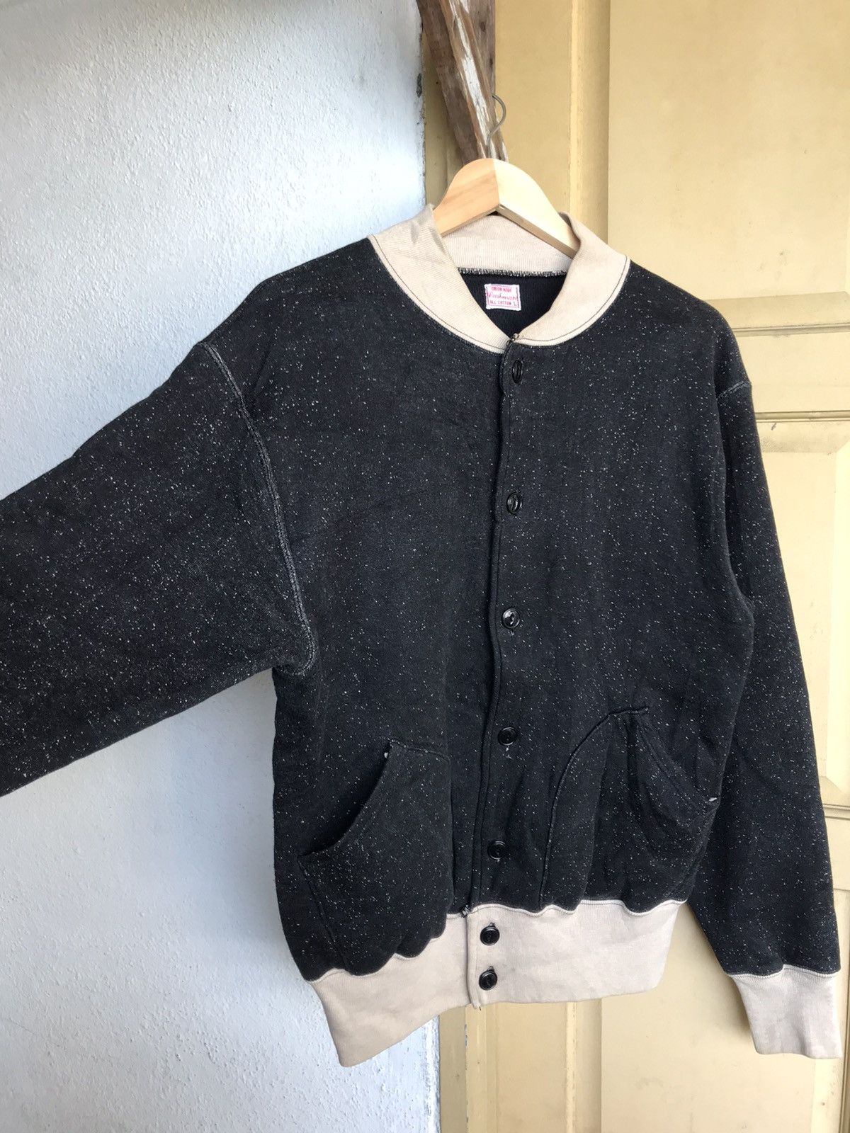 Japanese Brand Vintage Union Made Button Up Sweatshirt Size US L / EU 52-54 / 3 - 3 Thumbnail