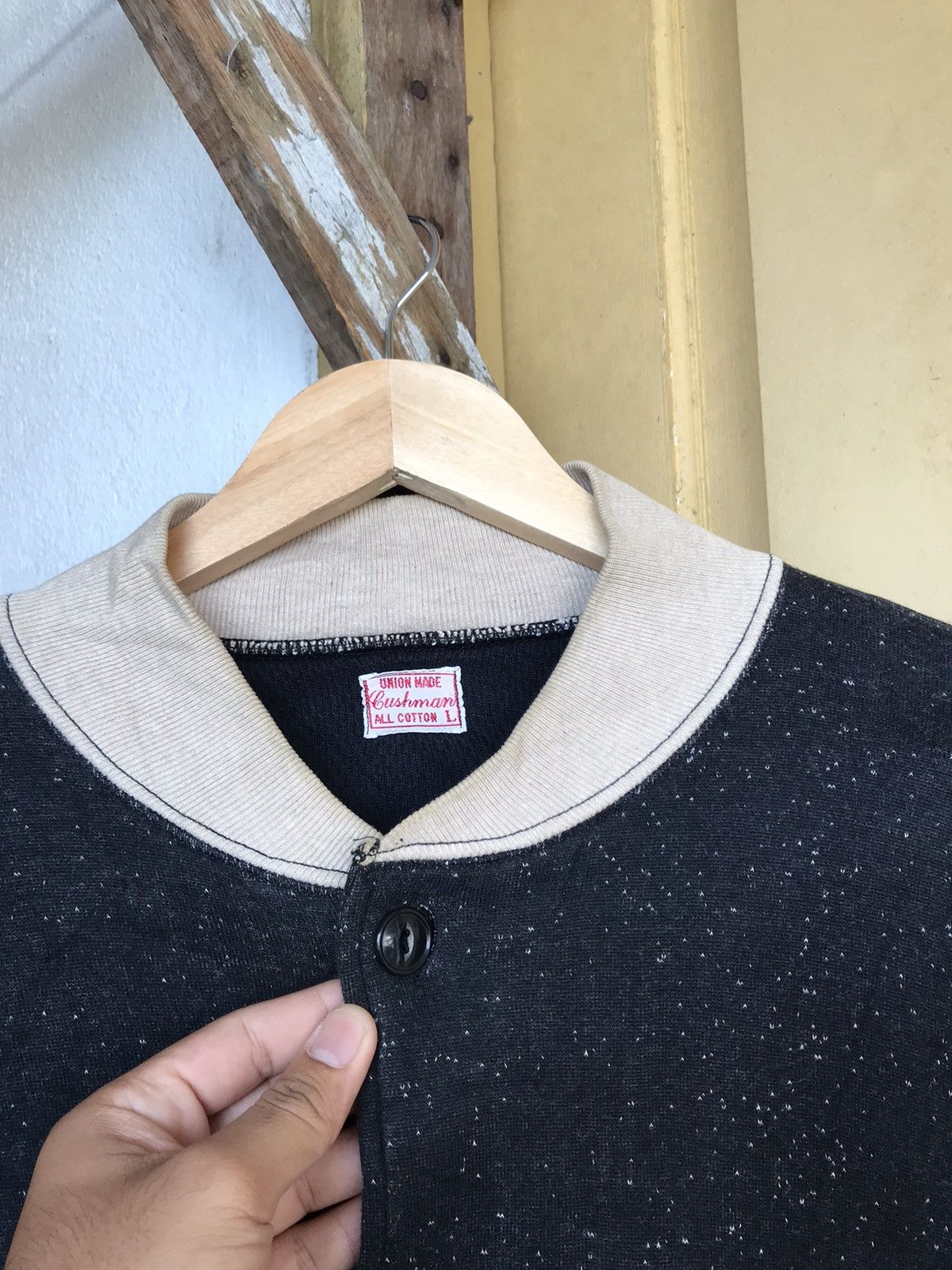 Japanese Brand Vintage Union Made Button Up Sweatshirt Size US L / EU 52-54 / 3 - 5 Thumbnail