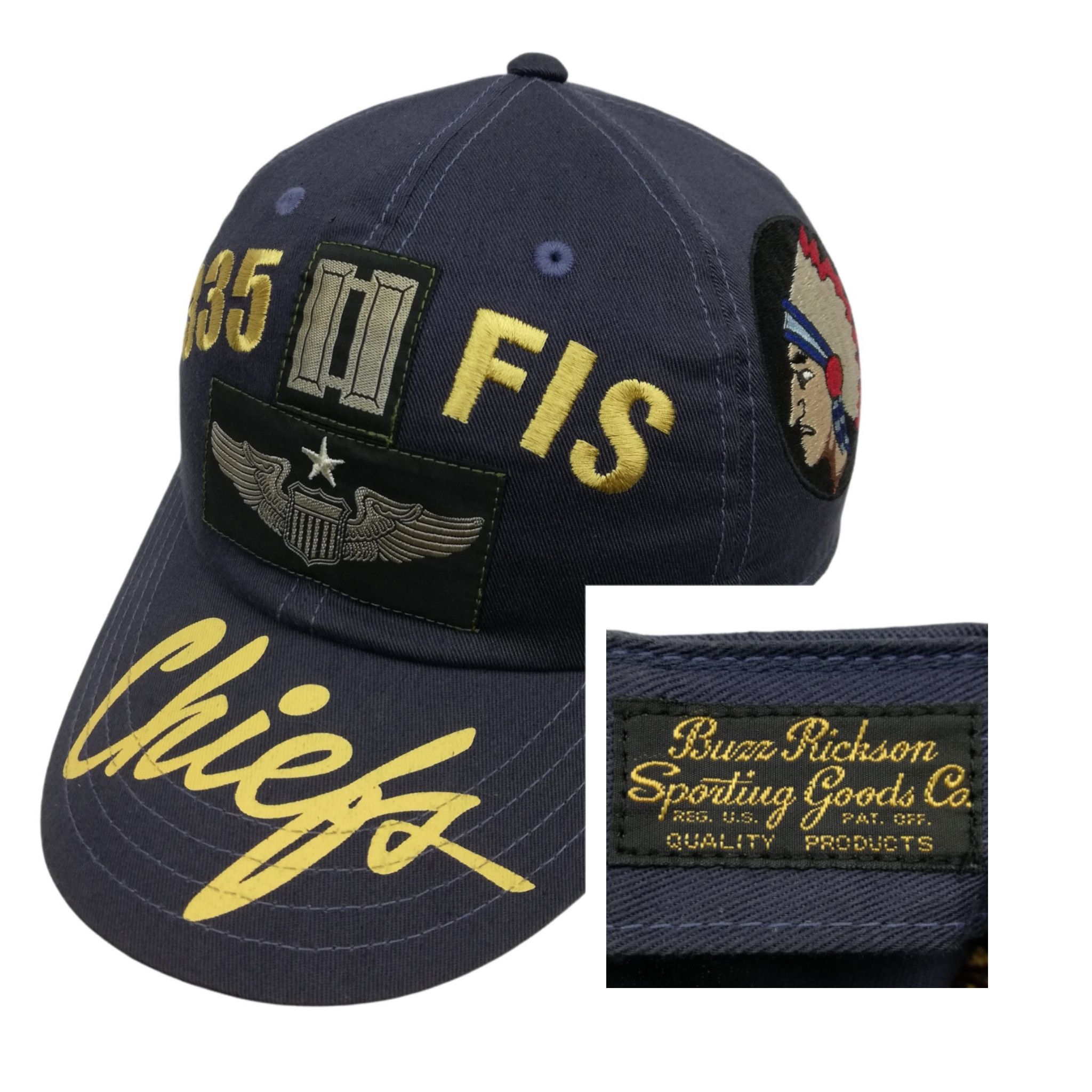 Buzz Rickson's × Toyo Enterprises 🔥USAF ✈️ Sabre Get F-86 PILOT Fourtn But First Flight Cap Size ONE SIZE - 1 Thumbnail
