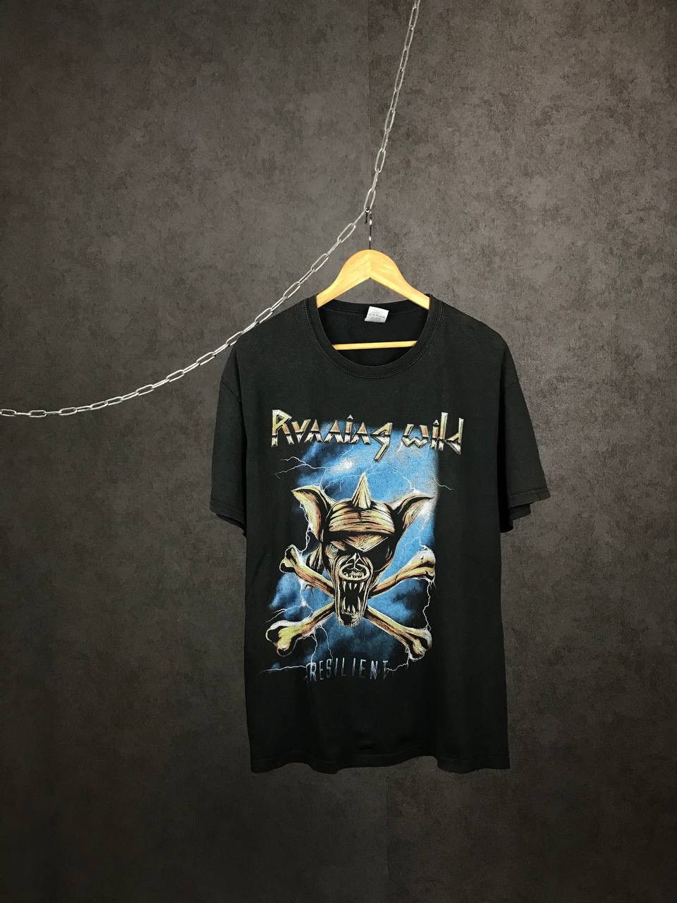 Band Tees × Vintage Resilient Running Wild vintage rock metal overprinted tee Size US XXL / EU 58 / 5 - 1 Thumbnail