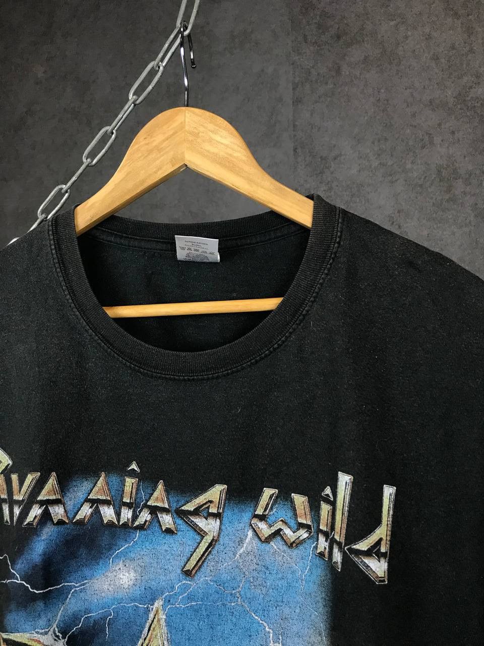 Band Tees × Vintage Resilient Running Wild vintage rock metal overprinted tee Size US XXL / EU 58 / 5 - 7 Thumbnail