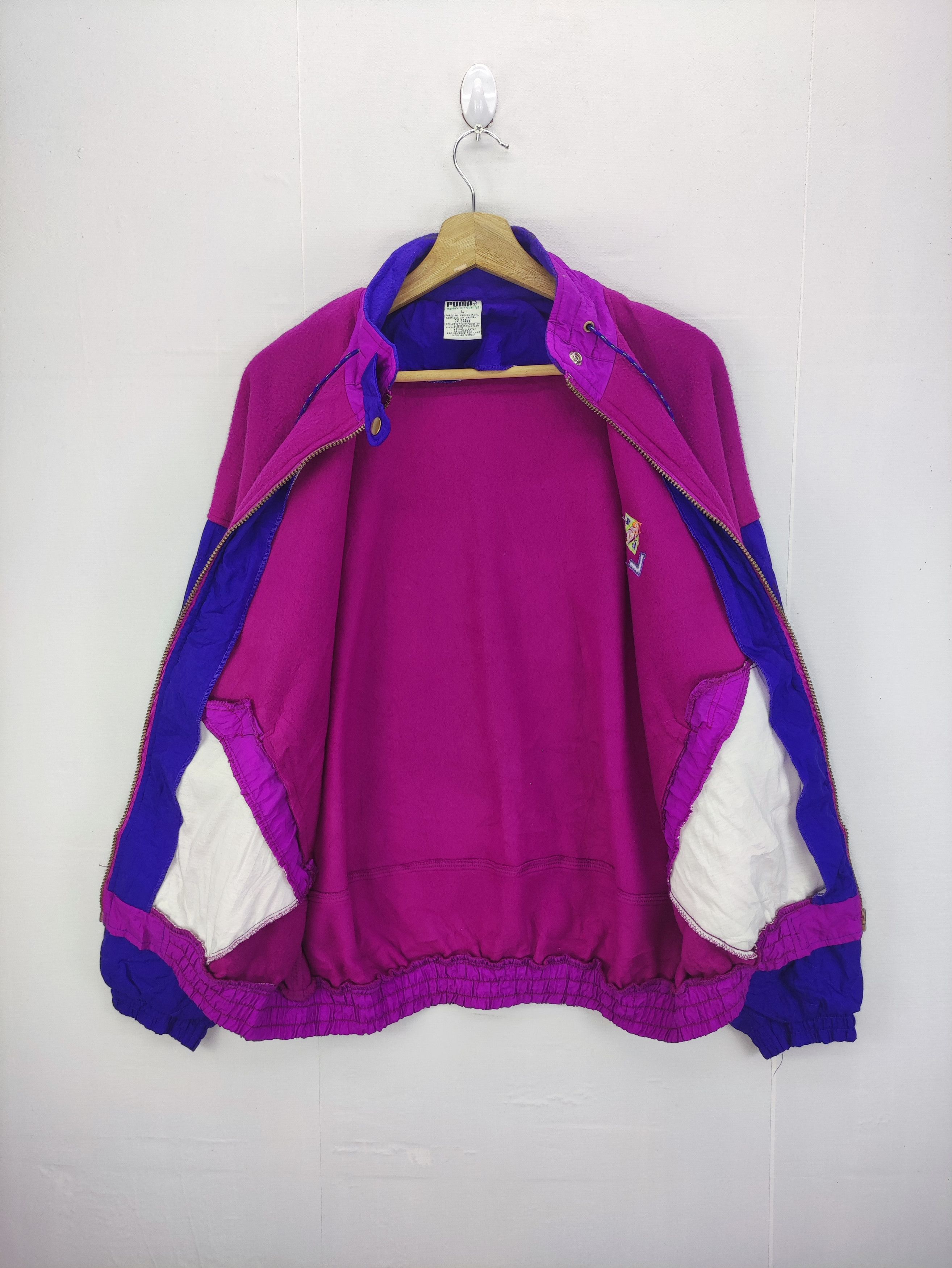 Puma Vintage Puma Fleece Jacket Zipper Size US XL / EU 56 / 4 - 5 Thumbnail