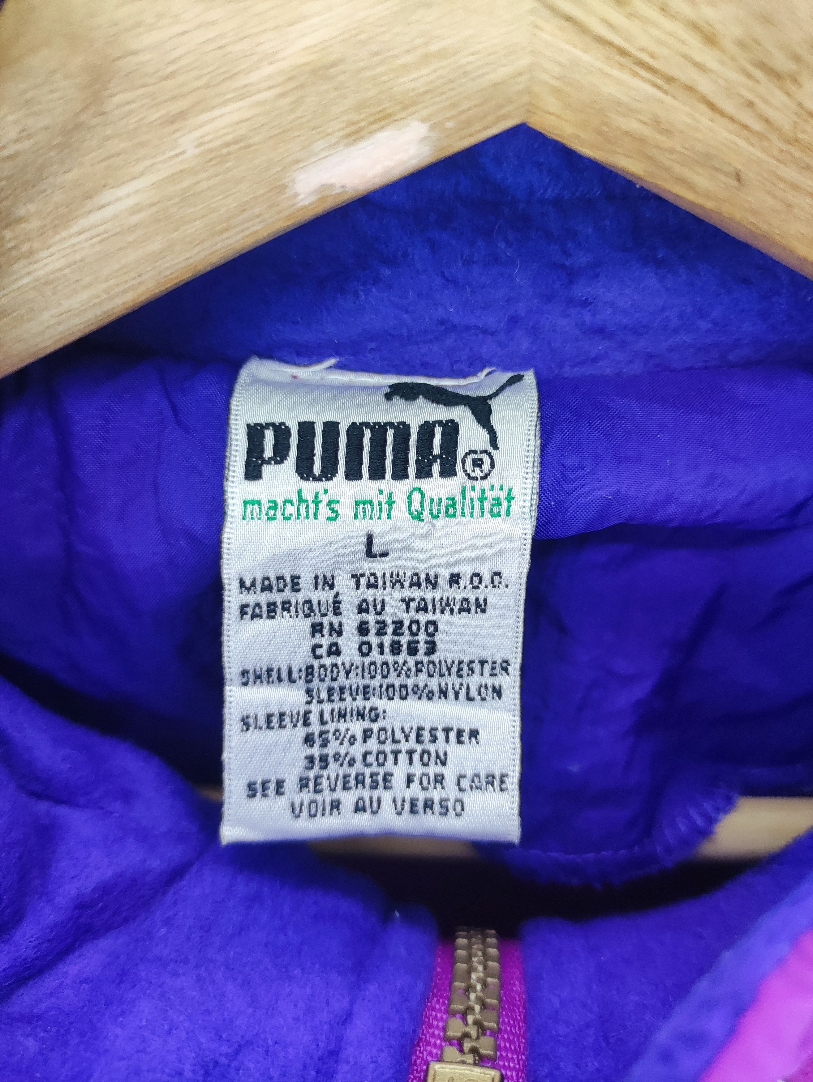 Puma Vintage Puma Fleece Jacket Zipper Size US XL / EU 56 / 4 - 2 Thumbnail