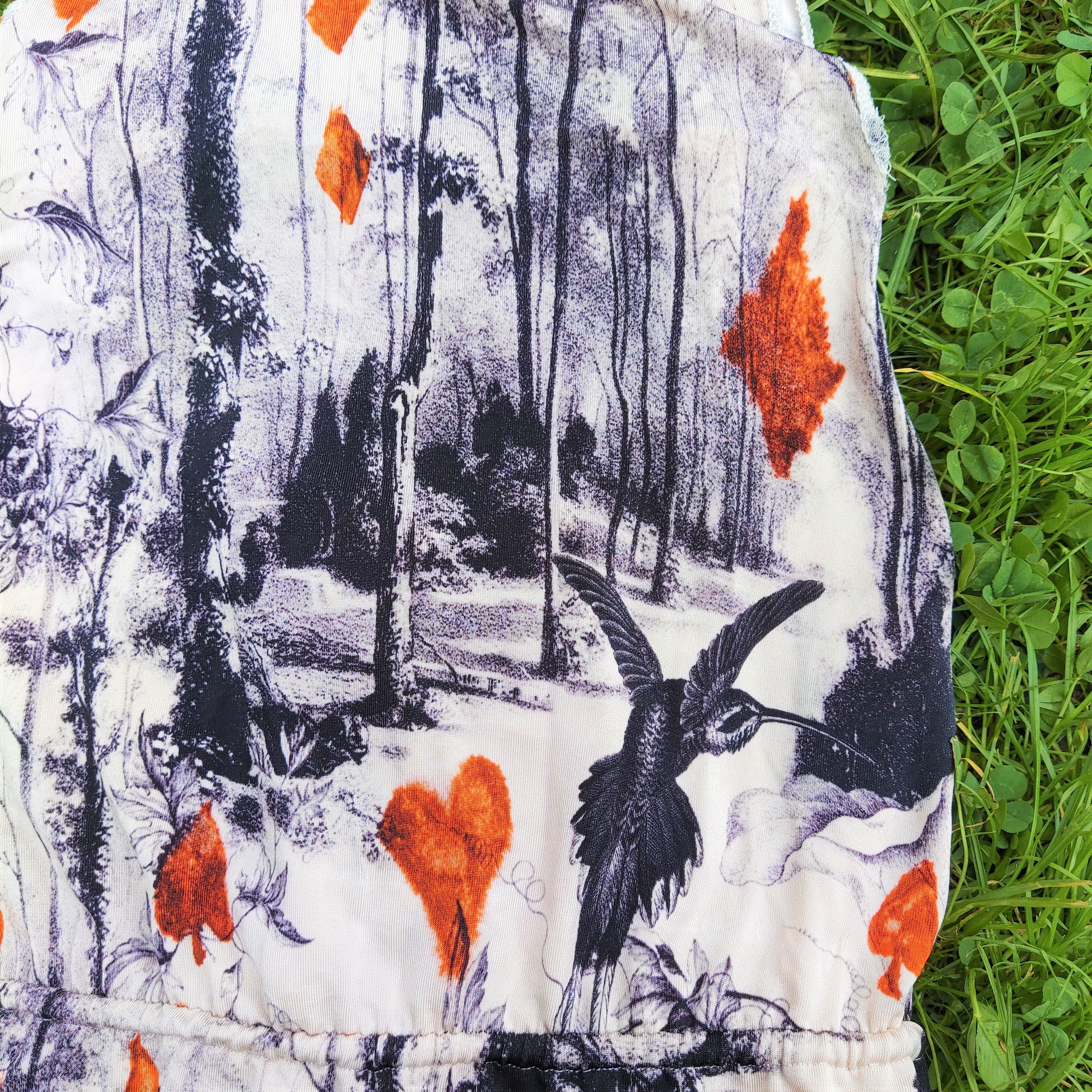 Jean Paul Gaultier Jean Paul Gaultier Card Bird Tee Top Bodycon Mini Dress Size M / US 6-8 / IT 42-44 - 8 Thumbnail