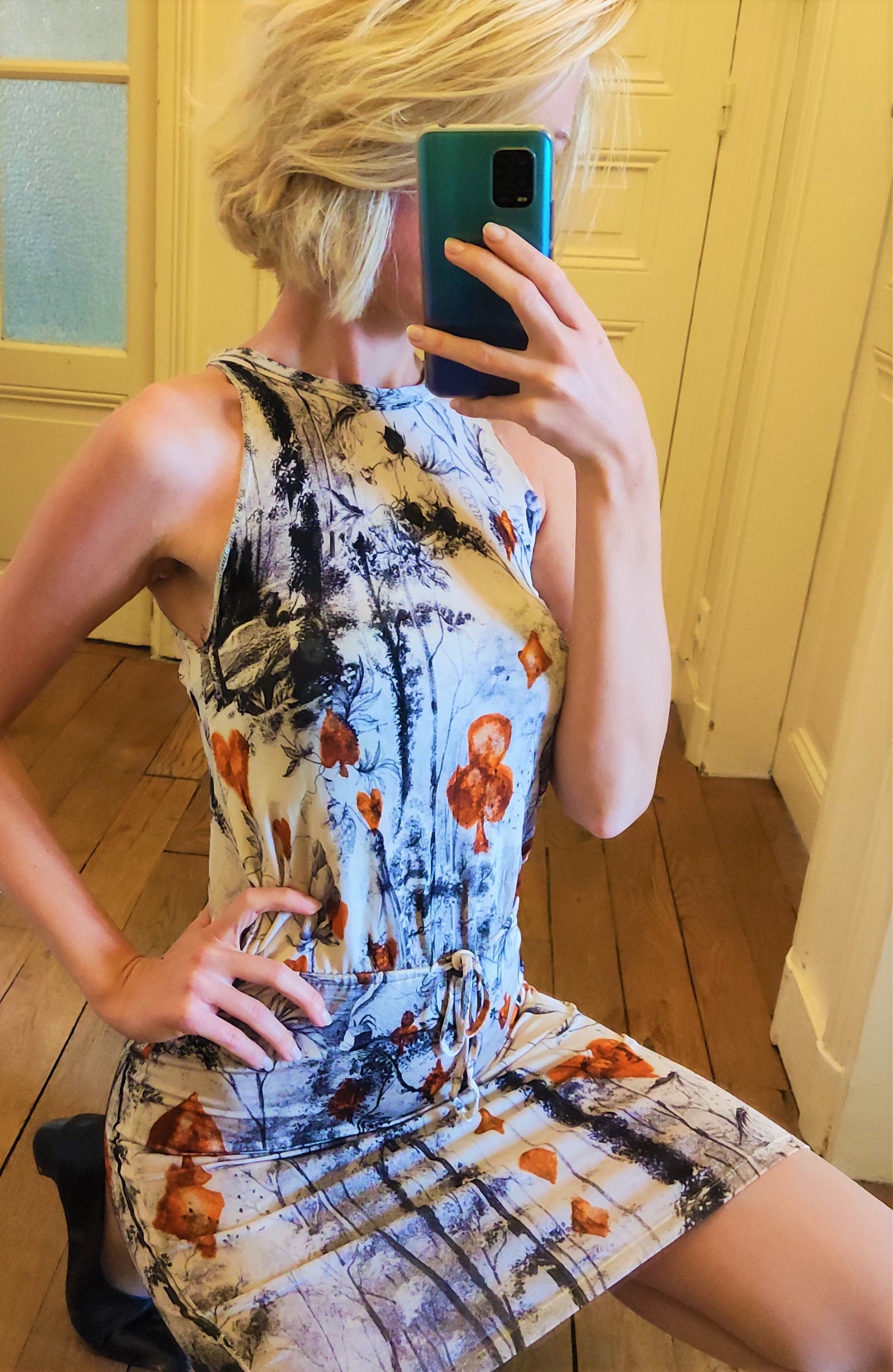 Jean Paul Gaultier Jean Paul Gaultier Card Bird Tee Top Bodycon Mini Dress Size M / US 6-8 / IT 42-44 - 1 Thumbnail