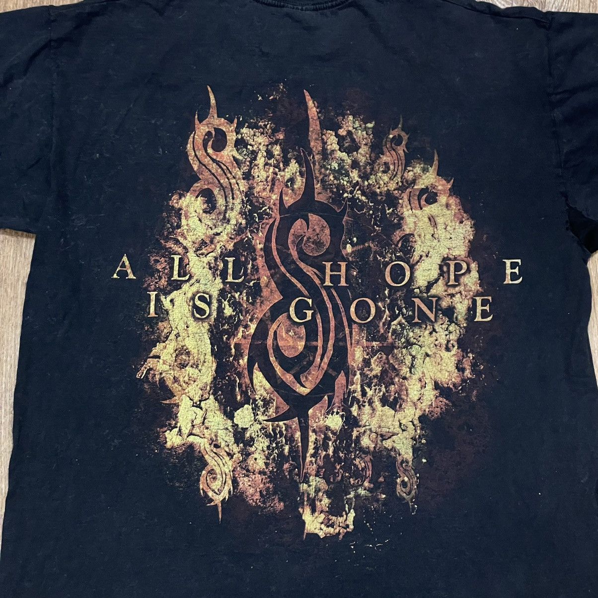 Vintage Vintage Y2K Slipknot Band Tee Sun Faded Streetwear Tapered L Size US L / EU 52-54 / 3 - 9 Thumbnail