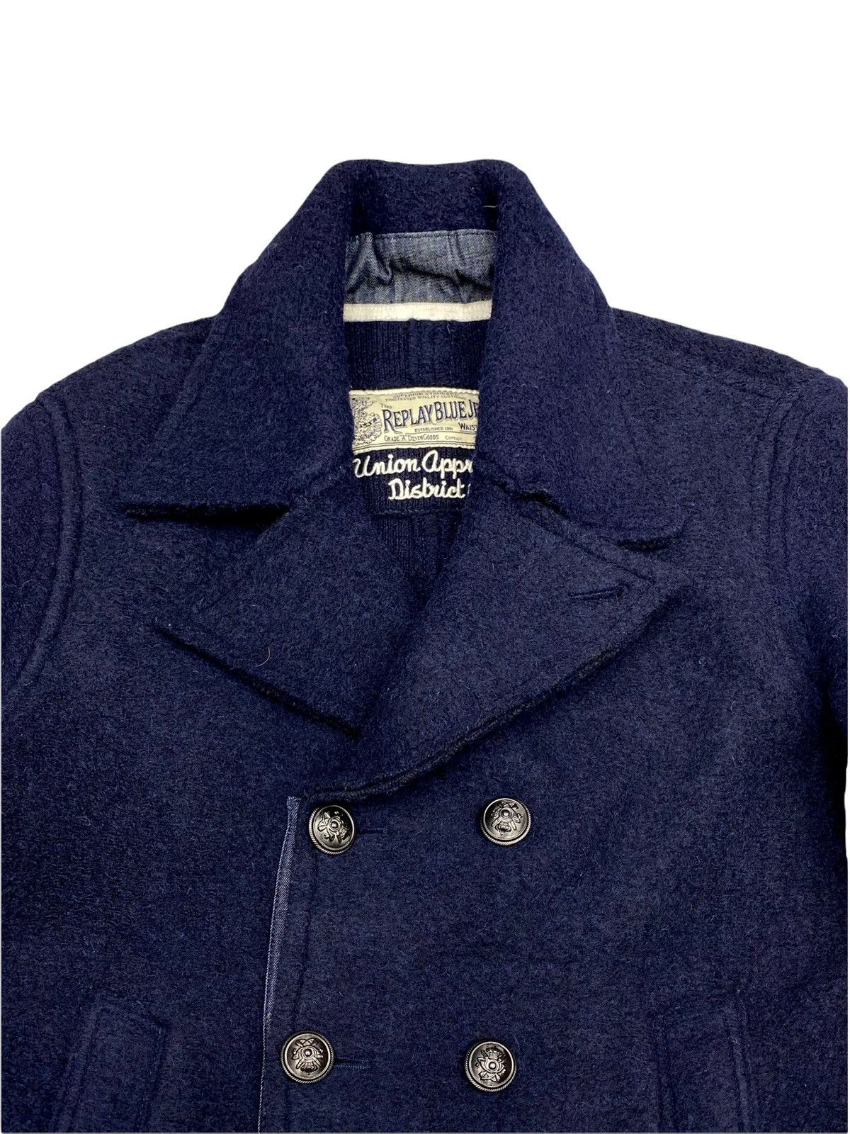 Replay VTG FLEECE REPLAY BLUE JEANS DENIM JACKET Size US M / EU 48-50 / 2 - 5 Thumbnail