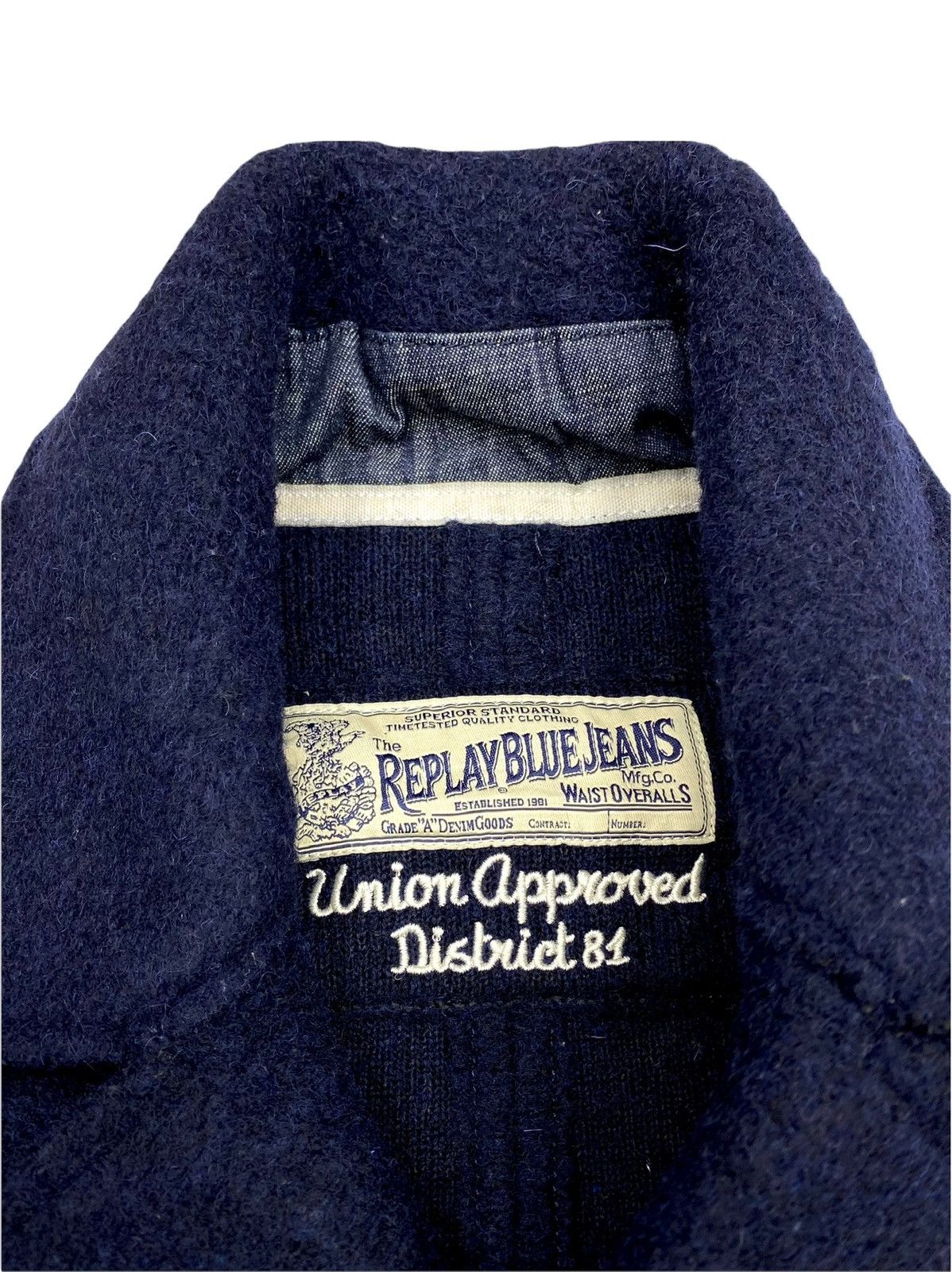 Replay VTG FLEECE REPLAY BLUE JEANS DENIM JACKET Size US M / EU 48-50 / 2 - 3 Thumbnail