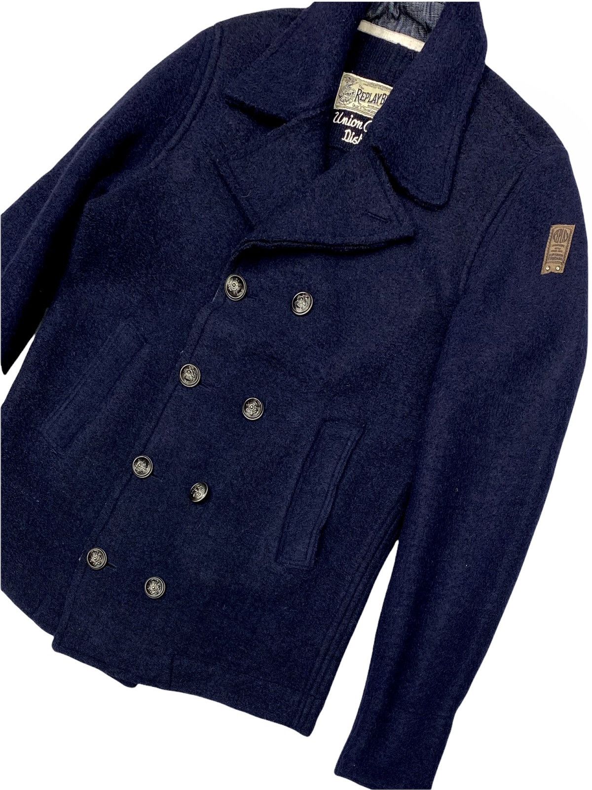 Replay VTG FLEECE REPLAY BLUE JEANS DENIM JACKET Size US M / EU 48-50 / 2 - 8 Thumbnail