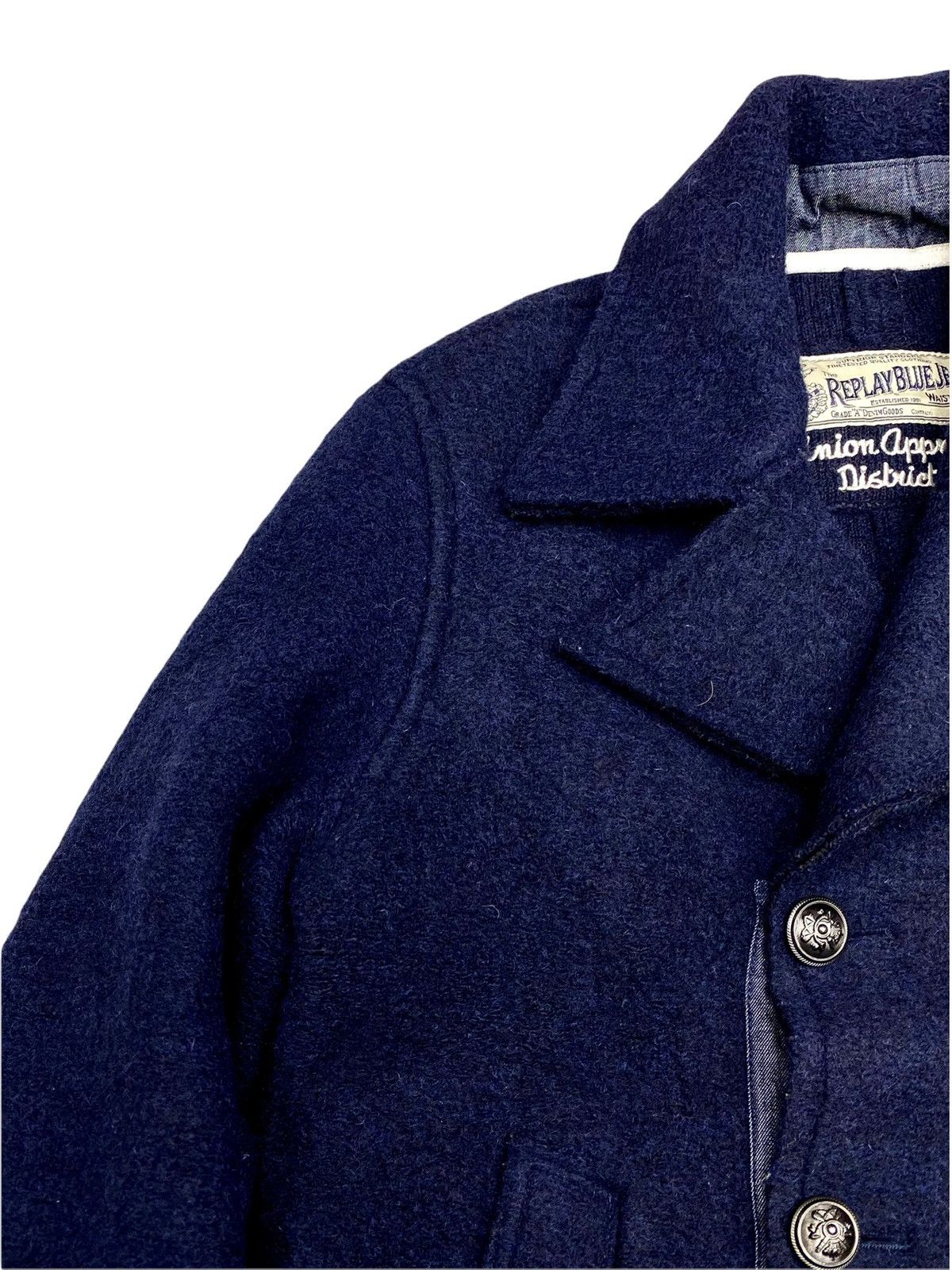 Replay VTG FLEECE REPLAY BLUE JEANS DENIM JACKET Size US M / EU 48-50 / 2 - 7 Thumbnail