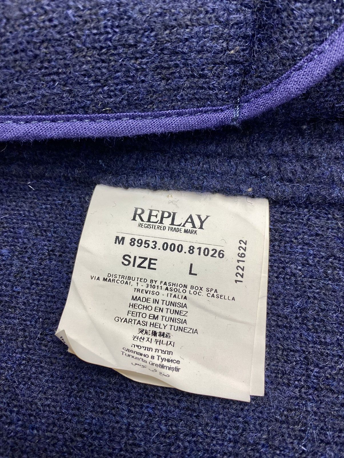 Replay VTG FLEECE REPLAY BLUE JEANS DENIM JACKET Size US M / EU 48-50 / 2 - 17 Thumbnail