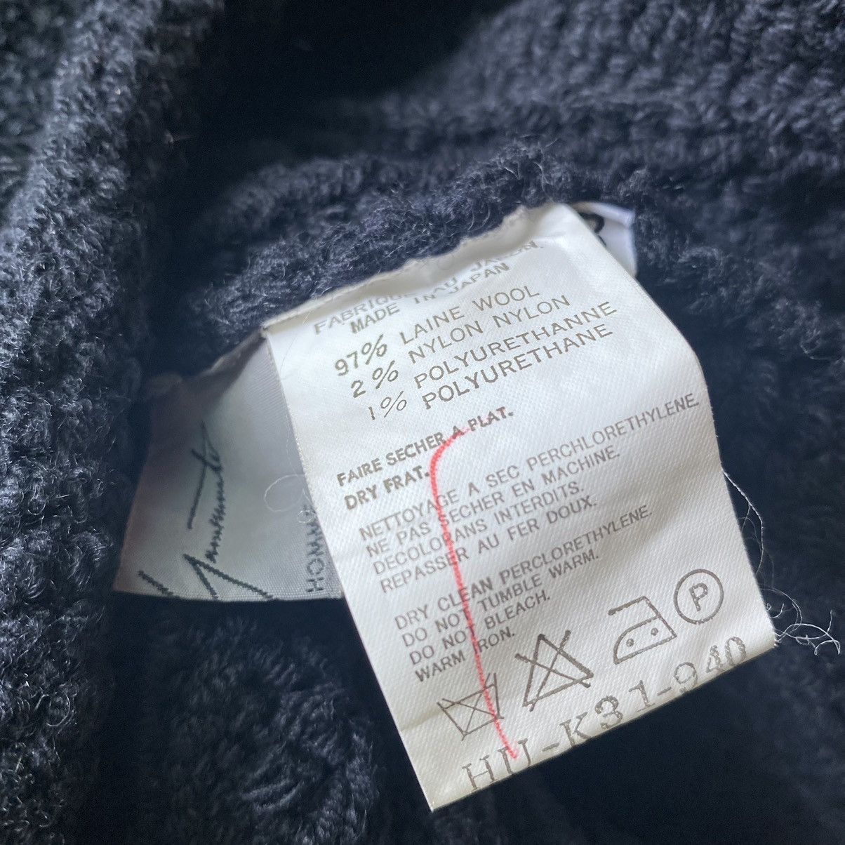 Yohji Yamamoto AW03 Chain Link Stretch Heavy Knit Wool Fisher Man Sweater Size US M / EU 48-50 / 2 - 4 Thumbnail