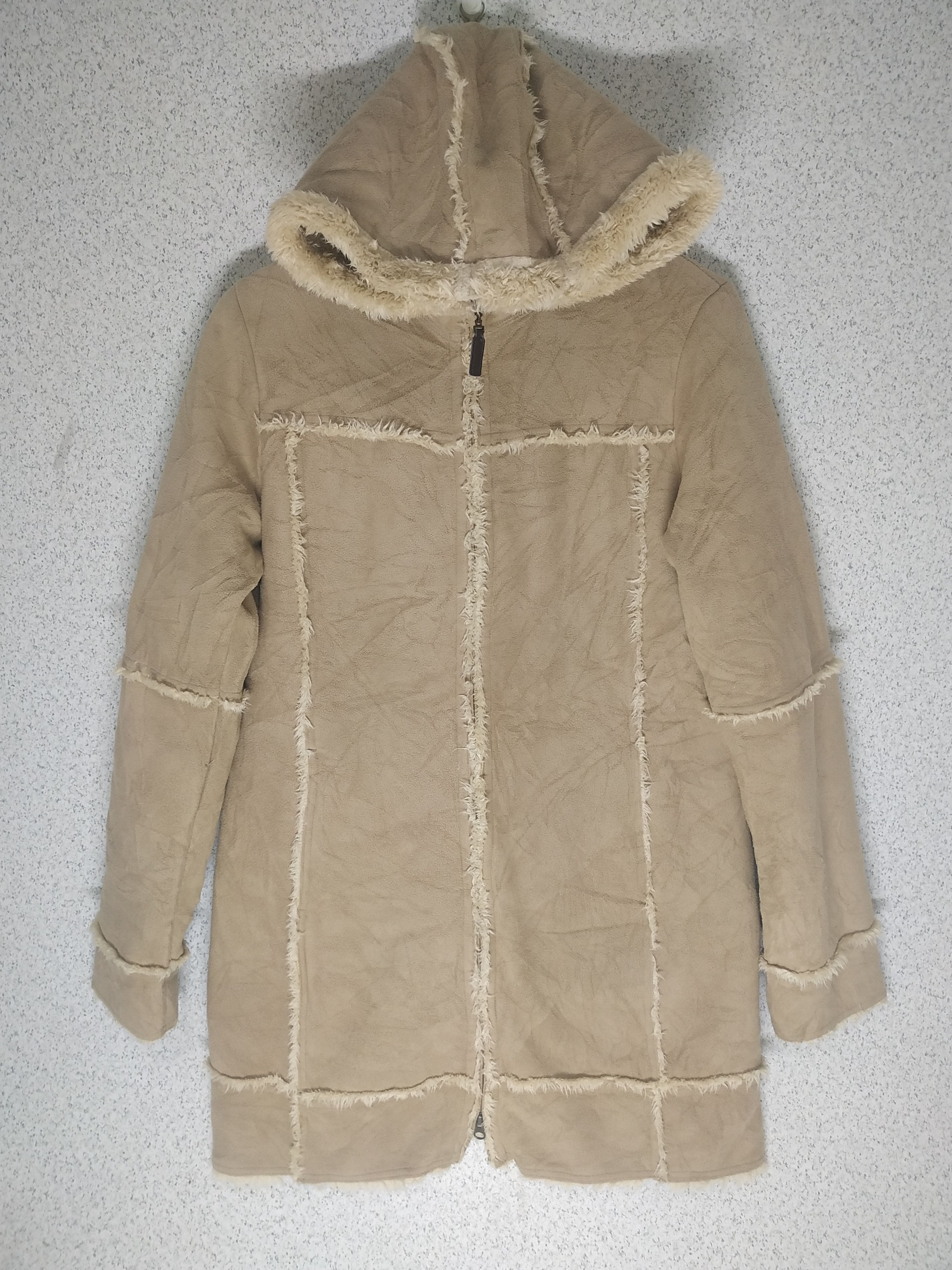 Japanese Brand × Uniqlo Uniqlo Fleece Sherpa Zip Up Hooded Jacket Size US L / EU 52-54 / 3 - 1 Thumbnail