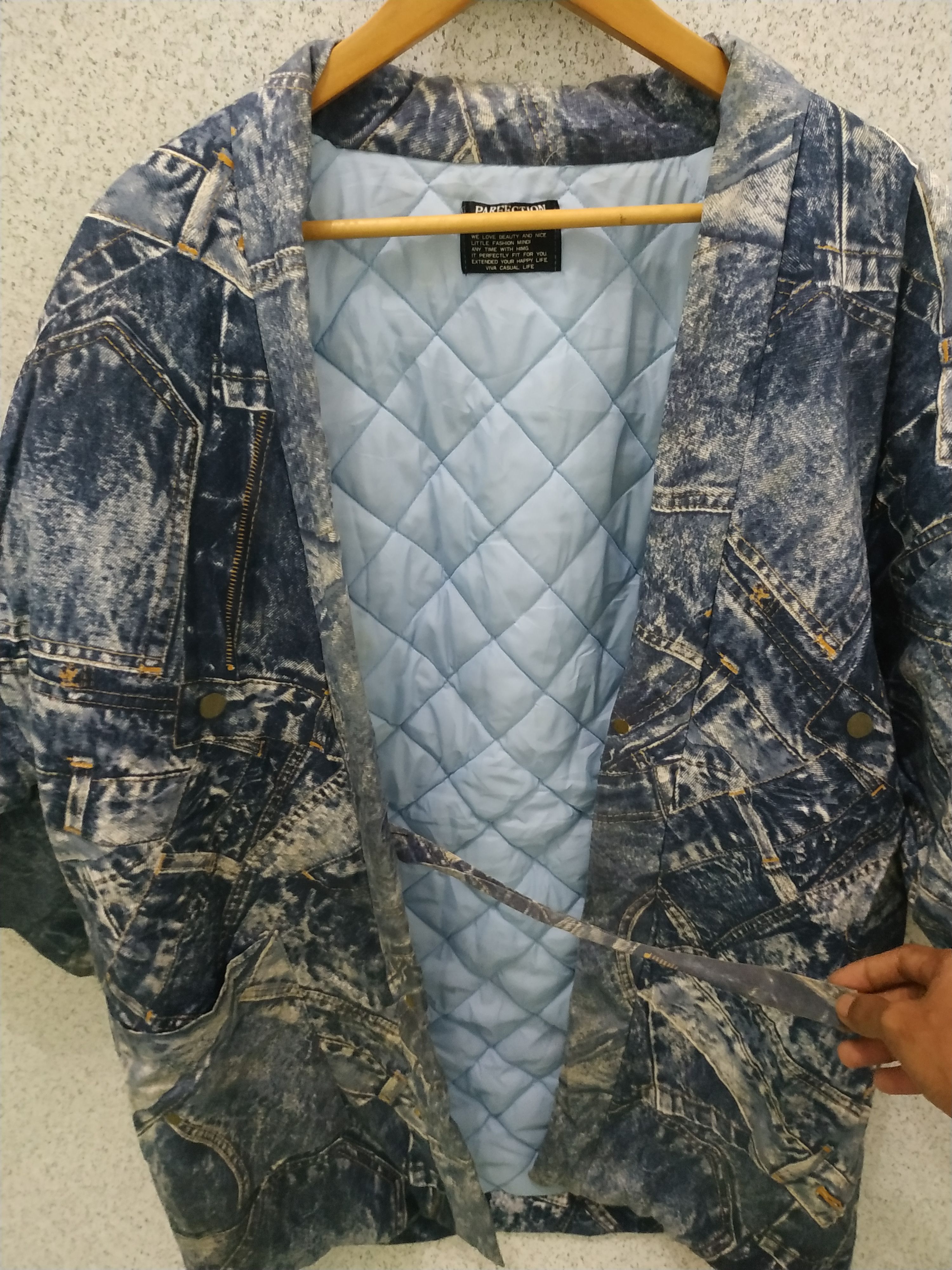 Japanese Brand Parfection Ever Green Quilted Kimono Jacket Made In Japan Size US L / EU 52-54 / 3 - 7 Thumbnail
