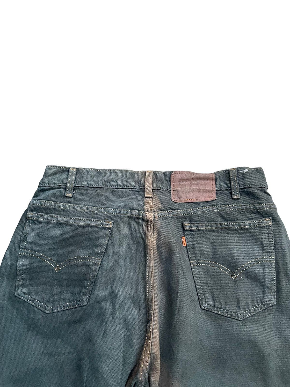 Levi's Vintage Levis 505 e Dye Green Faded Denim Size US 33 - 10 Thumbnail
