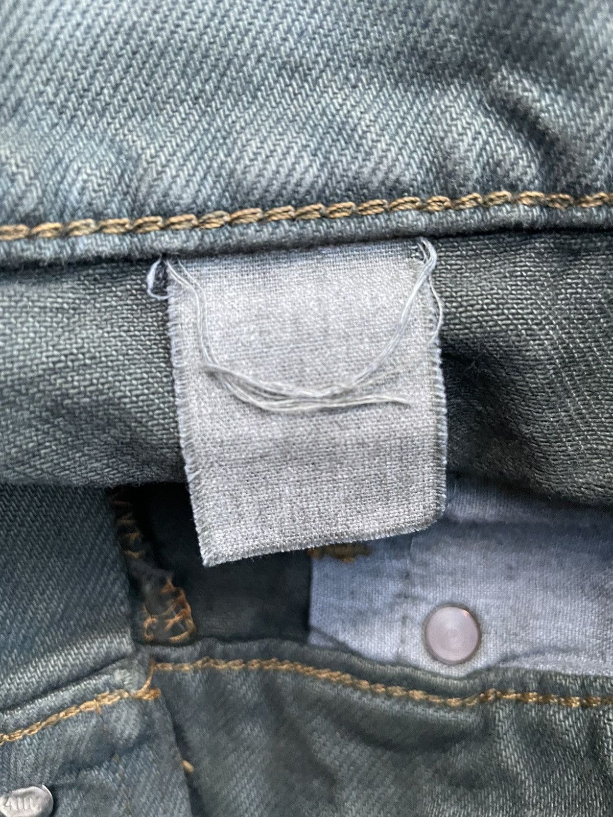 Levi's Vintage Levis 505 e Dye Green Faded Denim Size US 33 - 18 Thumbnail