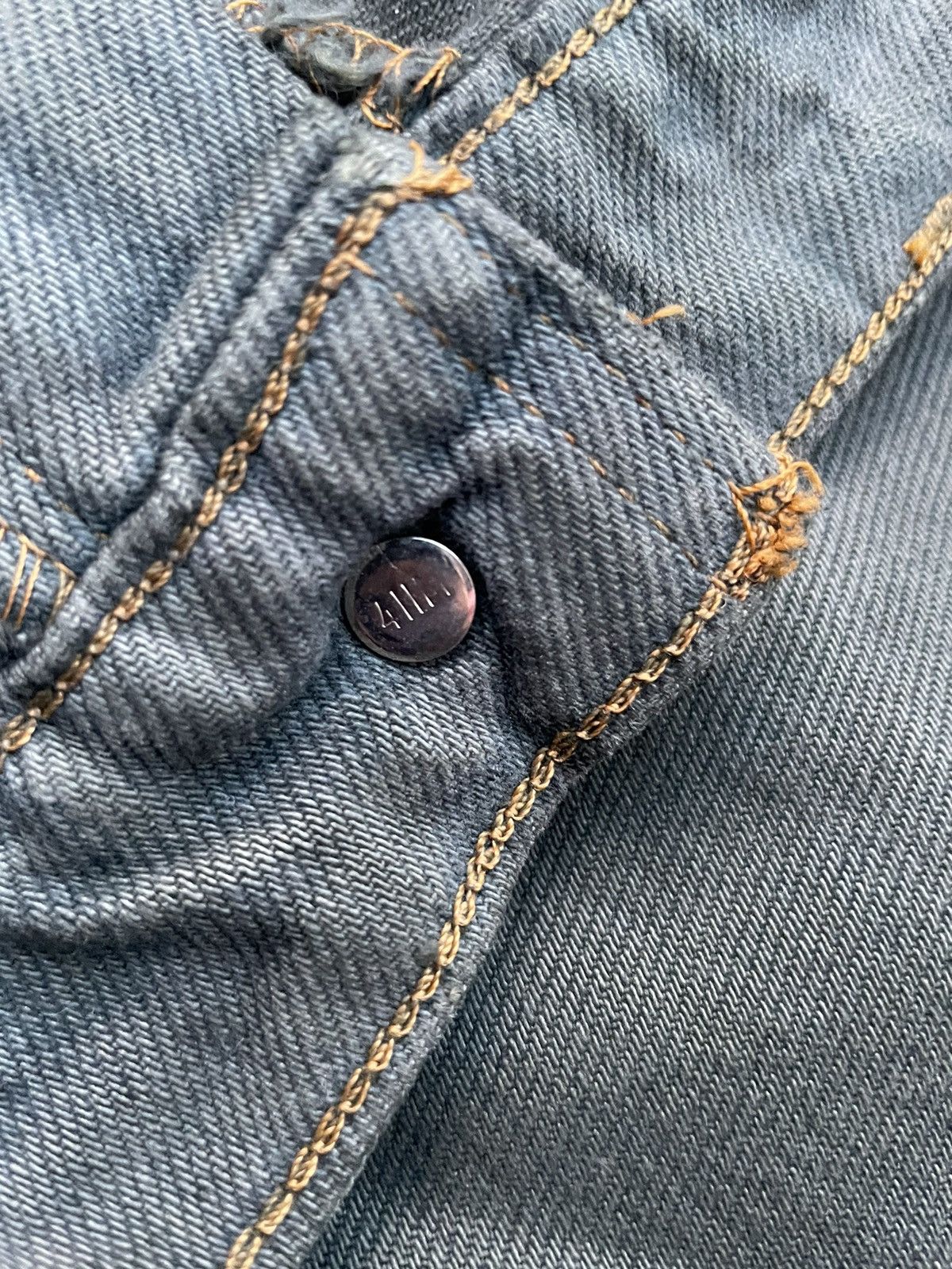 Levi's Vintage Levis 505 e Dye Green Faded Denim Size US 33 - 20 Thumbnail