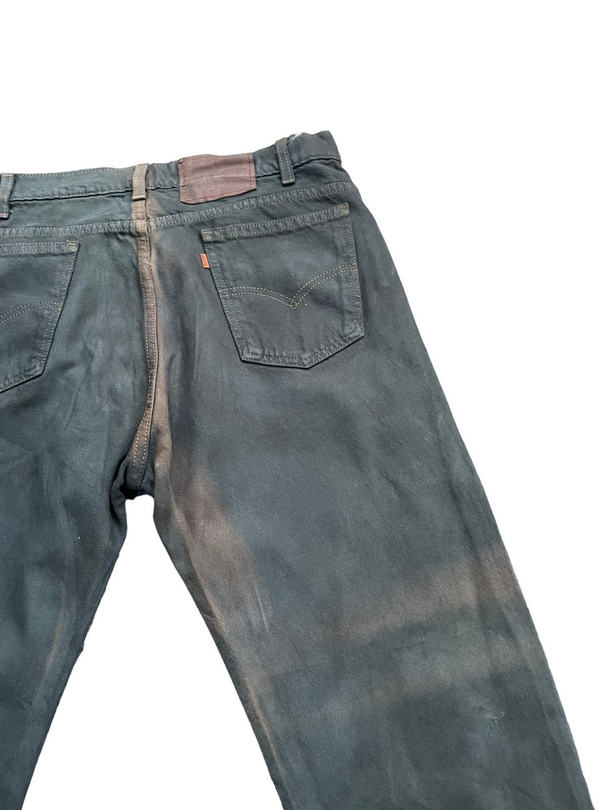 Levi's Vintage Levis 505 e Dye Green Faded Denim Size US 33 - 9 Thumbnail