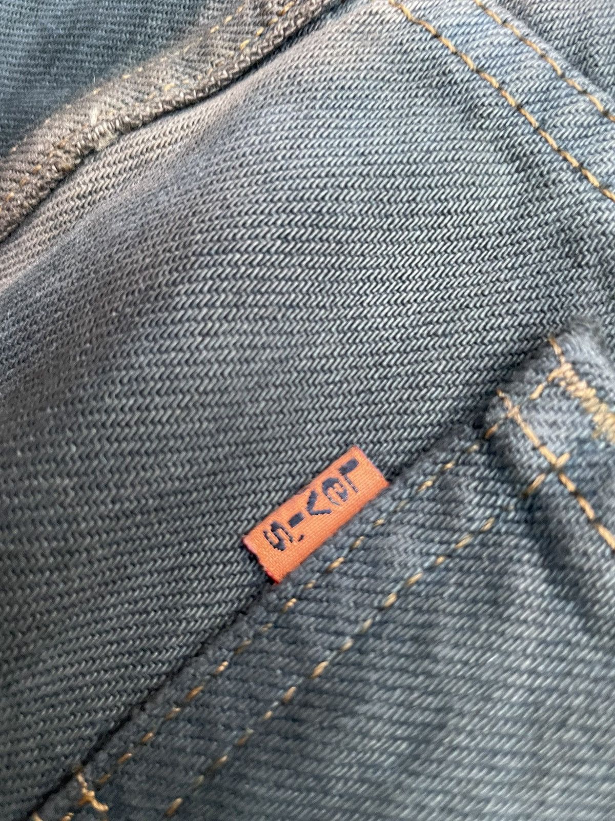 Levi's Vintage Levis 505 e Dye Green Faded Denim Size US 33 - 16 Thumbnail