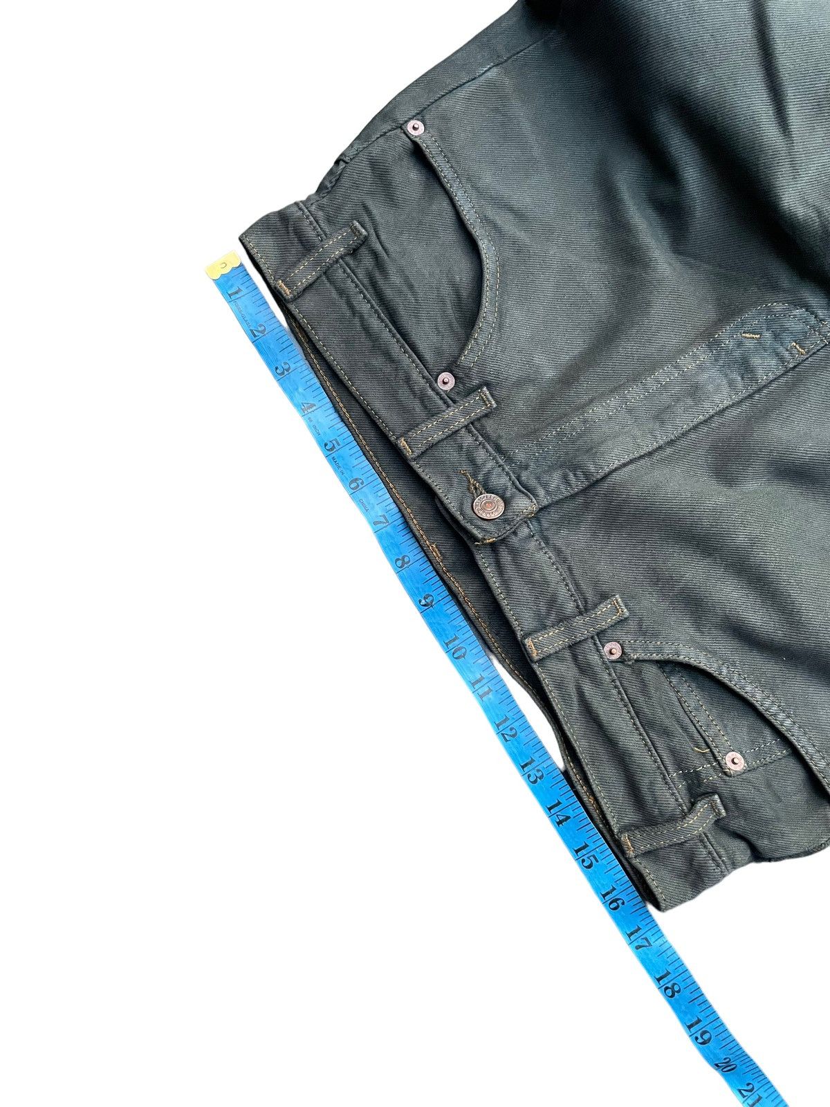 Levi's Vintage Levis 505 e Dye Green Faded Denim Size US 33 - 11 Thumbnail