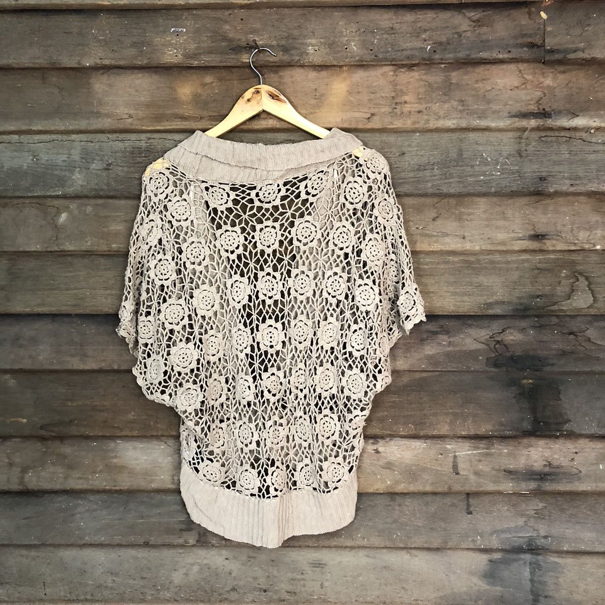 Hypebeast Witchery Mesh Net Crochet Cardigan Knitwear #7201 Size S / US 4 / IT 40 - 9 Thumbnail