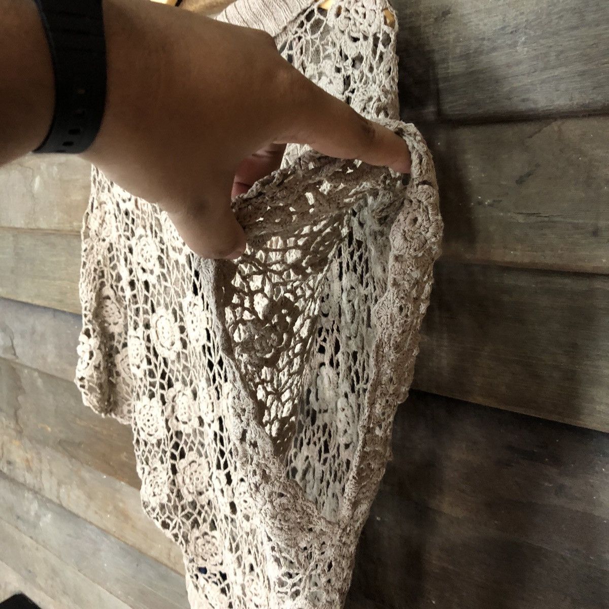 Hypebeast Witchery Mesh Net Crochet Cardigan Knitwear #7201 Size S / US 4 / IT 40 - 12 Thumbnail