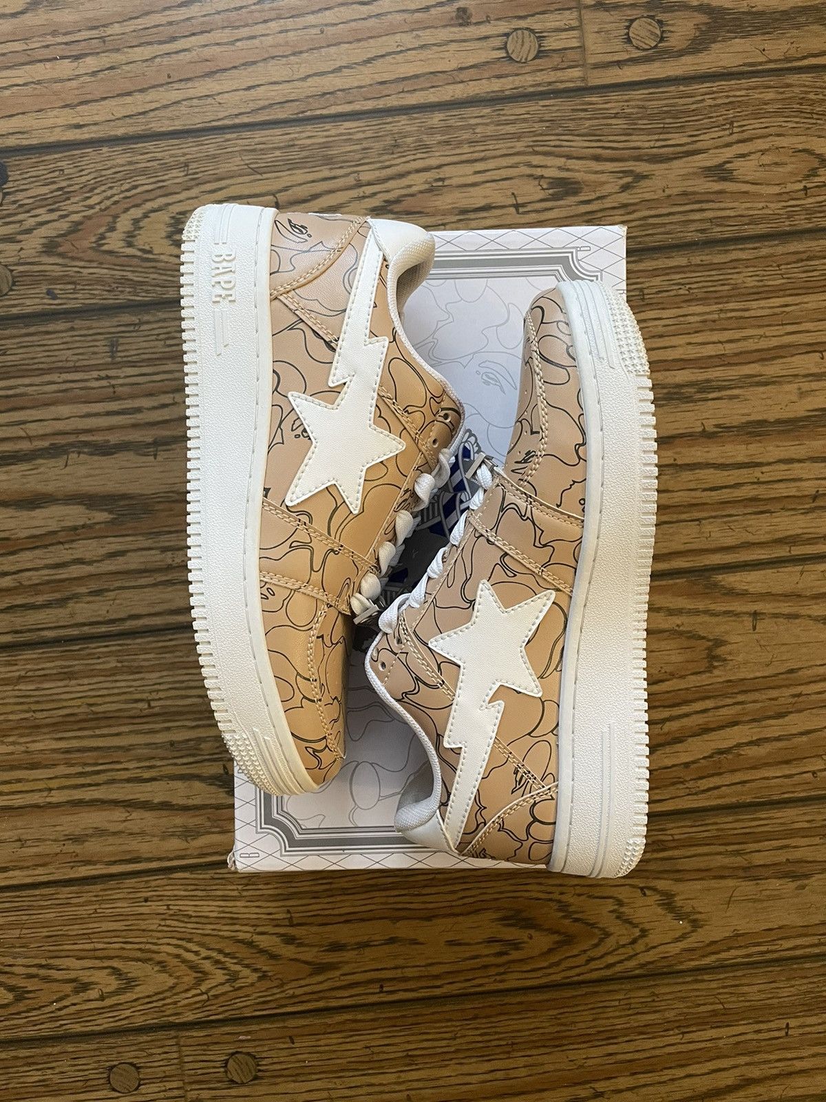Bape Bape Line Camo Bapestas 6.5 Size US 6.5 / EU 39-40 - 2 Thumbnail