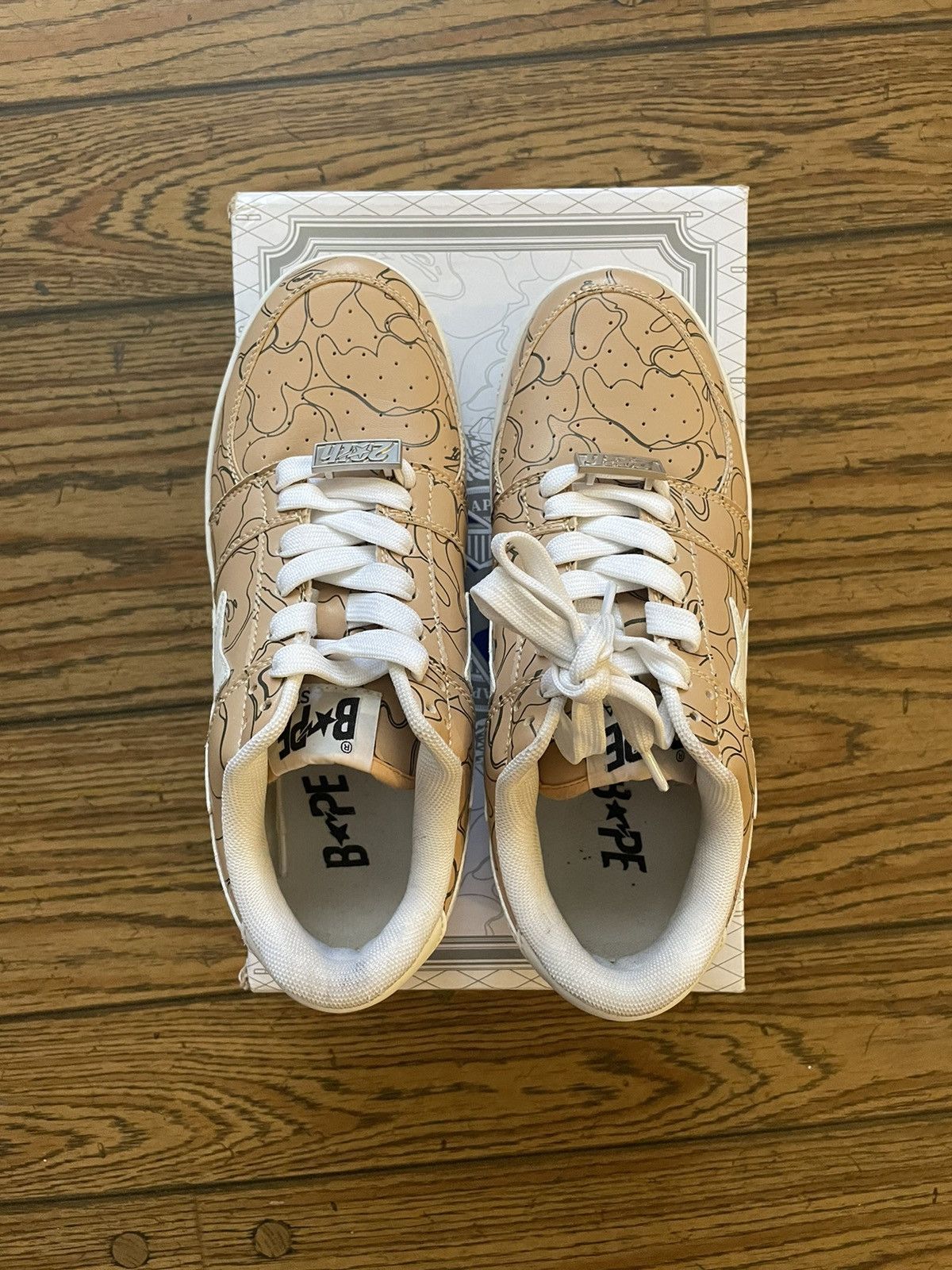 Bape Bape Line Camo Bapestas 6.5 Size US 6.5 / EU 39-40 - 3 Thumbnail