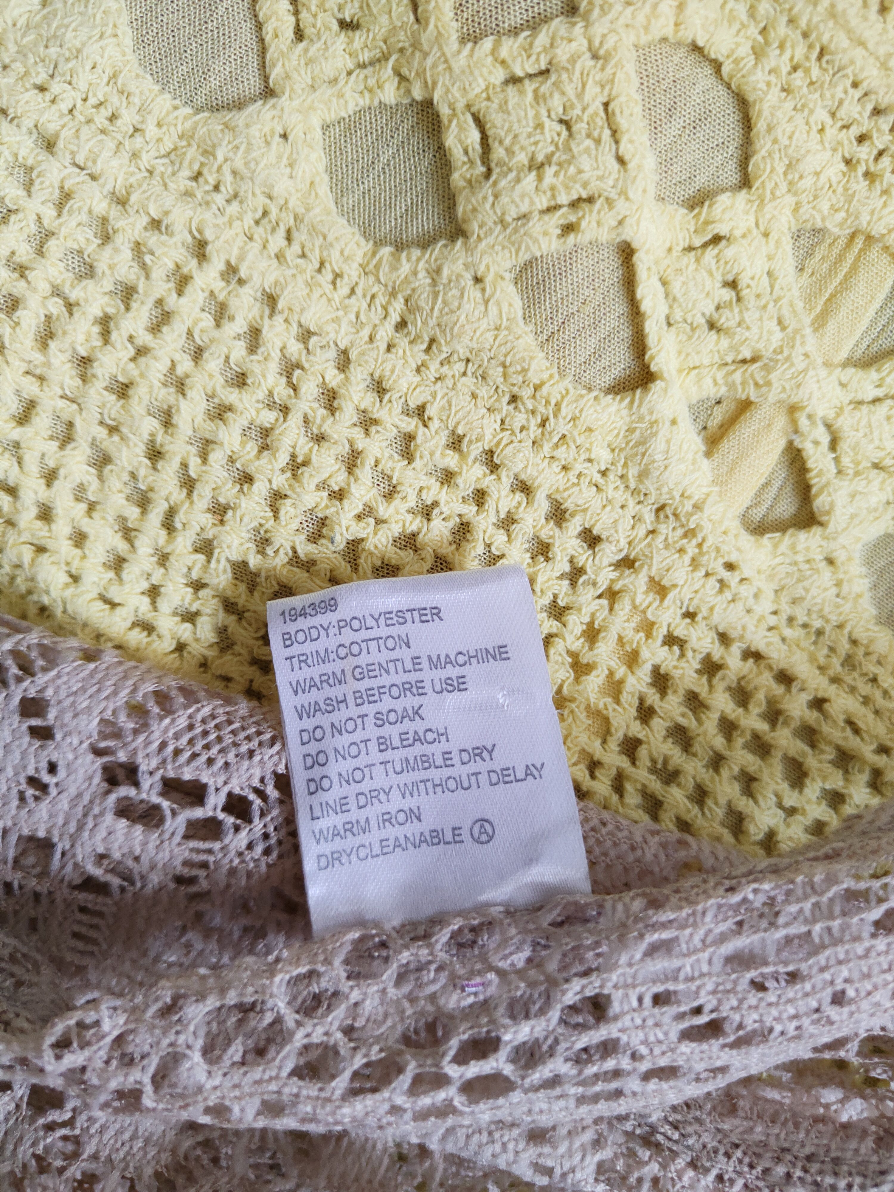 Homespun Knitwear Junior Zone Brown Crochet Meshnet Crop Tops #S979 Size XS / US 0-2 / IT 36-38 - 8 Thumbnail