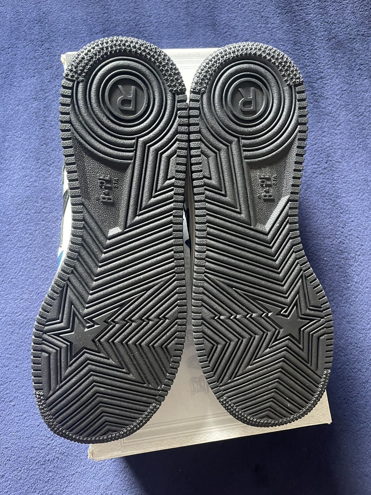 Bape OG Bape Blue/Black/White Bapestas Size US 9 / EU 42 - 8 Thumbnail