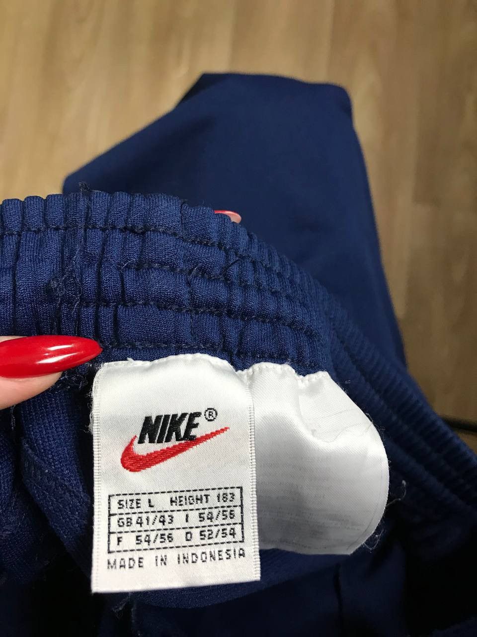 Vintage Nike swoosh streetwear vintage blue sweatpants Size US 34 / EU 50 - 3 Thumbnail