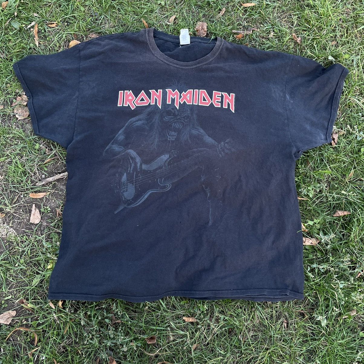 Vintage Vintage 90s Iron Maiden Sun Faded Band Tee Grunge Boxy XXL Size US XXL / EU 58 / 5 - 1 Thumbnail