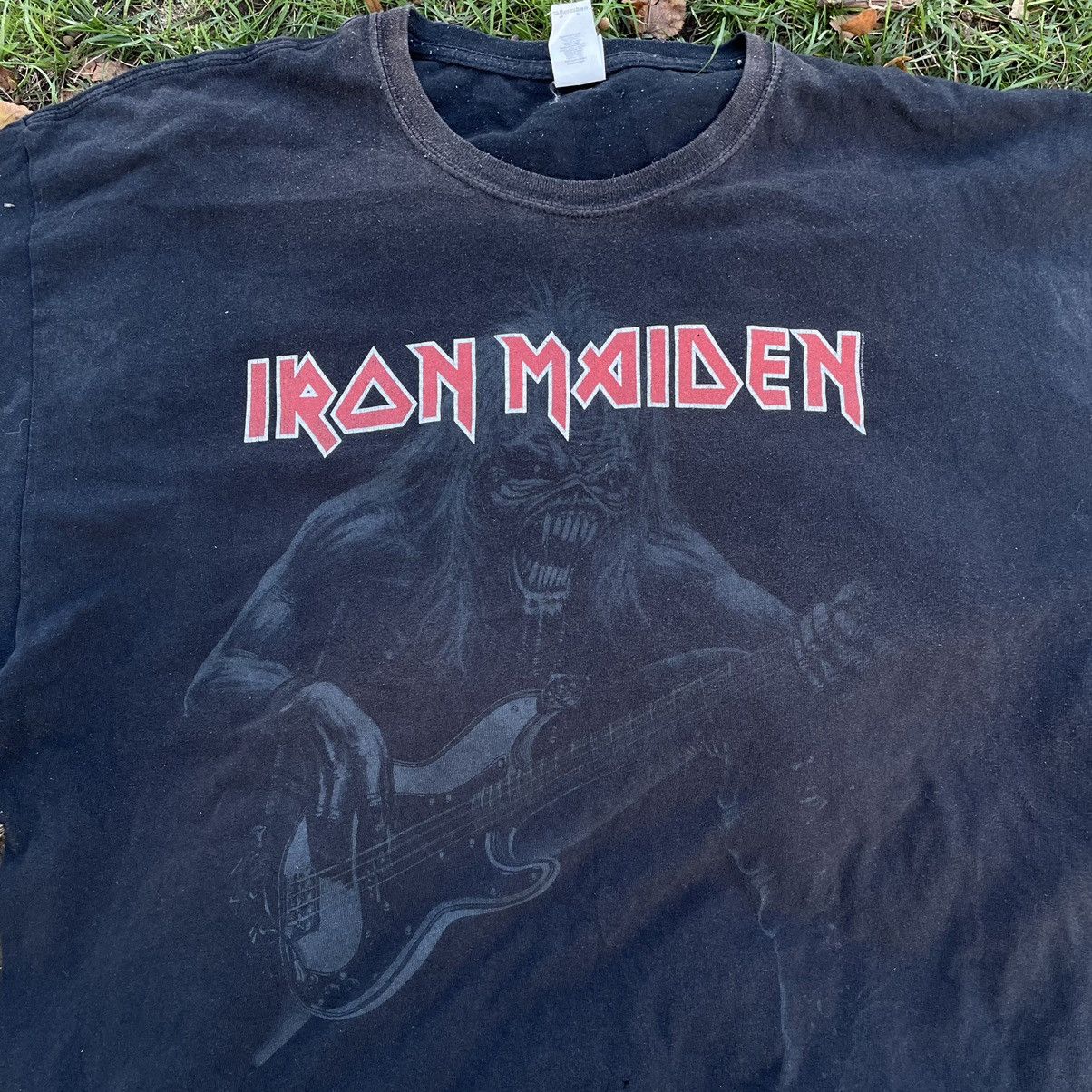 Vintage Vintage 90s Iron Maiden Sun Faded Band Tee Grunge Boxy XXL Size US XXL / EU 58 / 5 - 4 Thumbnail